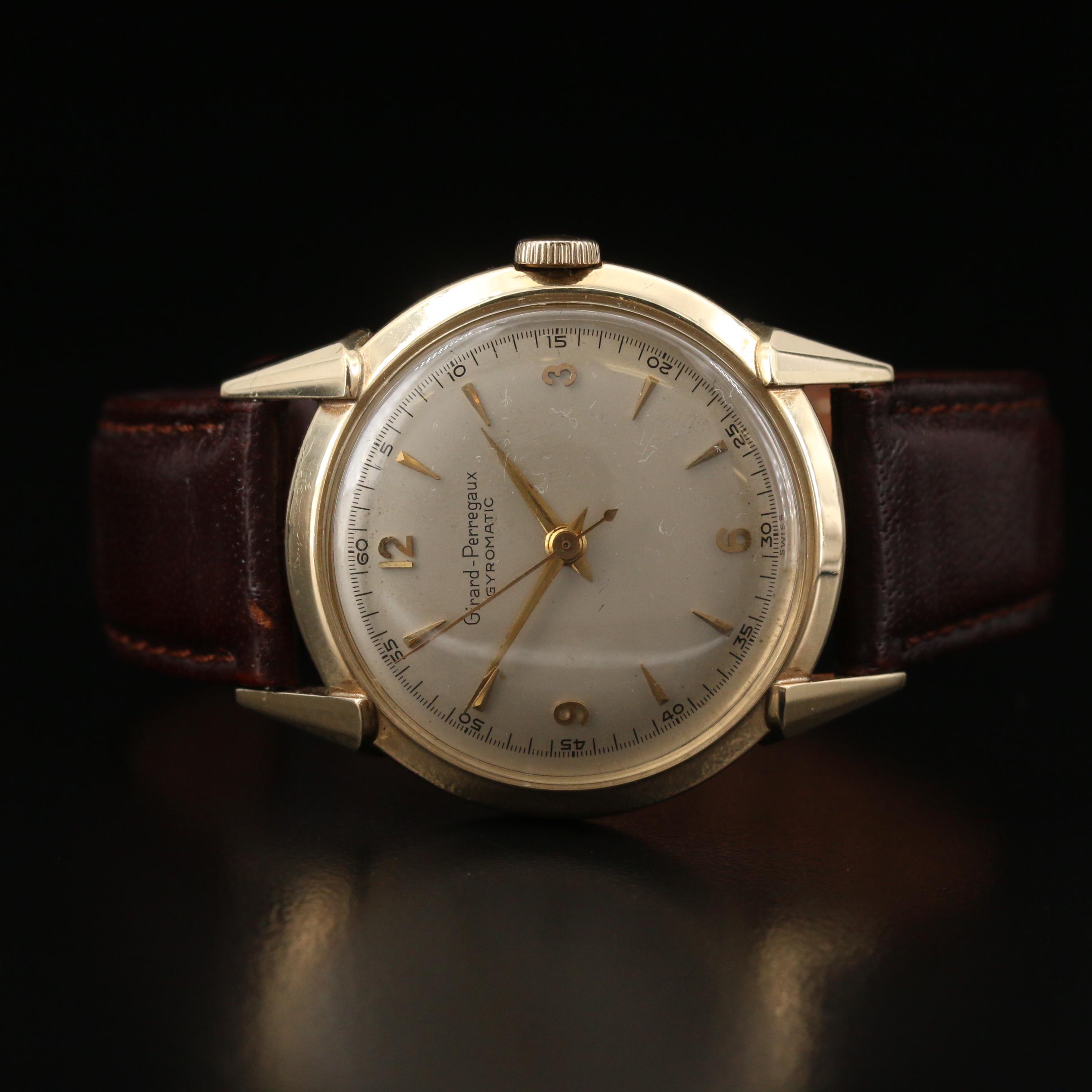 Vintage Girard-Perregaux Gyromatic 14K Yellow Gold Watch