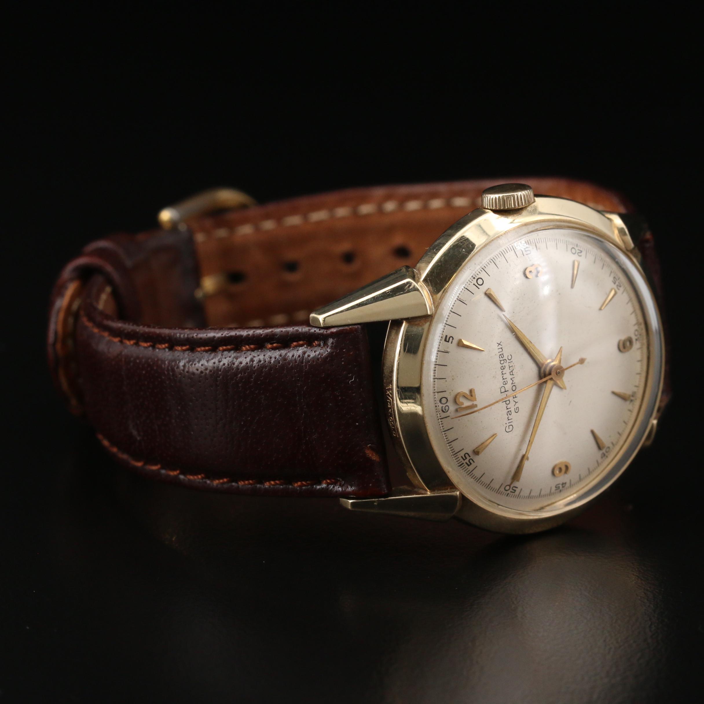 Vintage Girard-Perregaux Gyromatic 14K Yellow Gold Watch