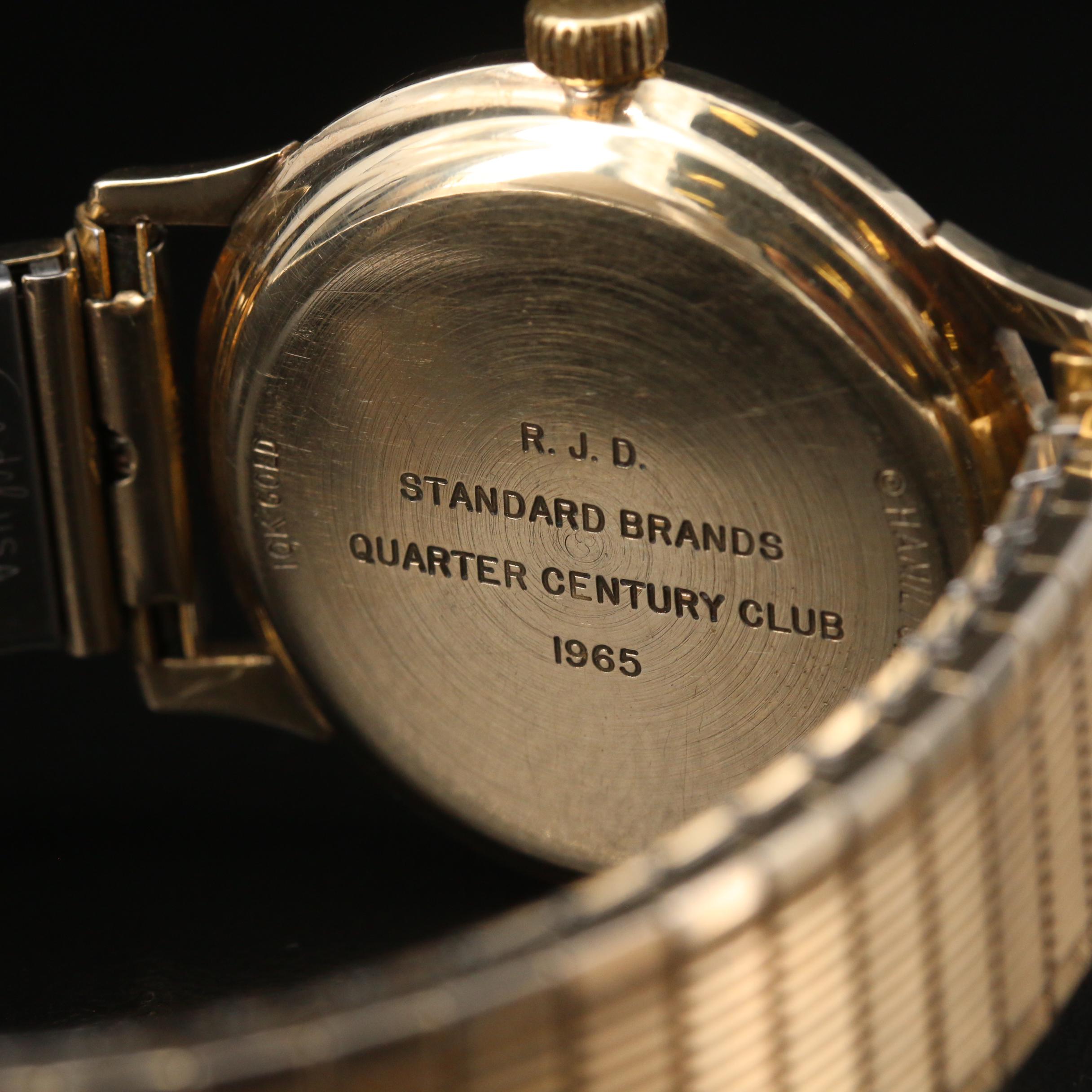 Vintage Hamilton Masterpiece Thin-O-Matic 10K Gold Automatic Watch