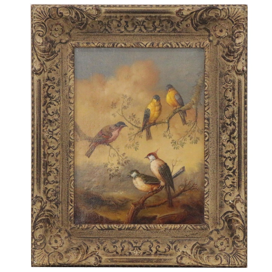 Jeannine Albert Oil Painting of Birds