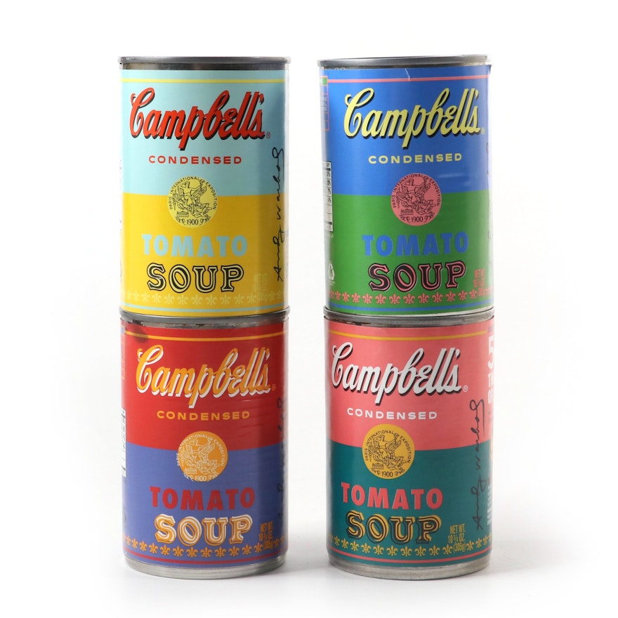 Limited Edition Andy Warhol "50 Years The Art of Soup" Campbell's Soup Cans