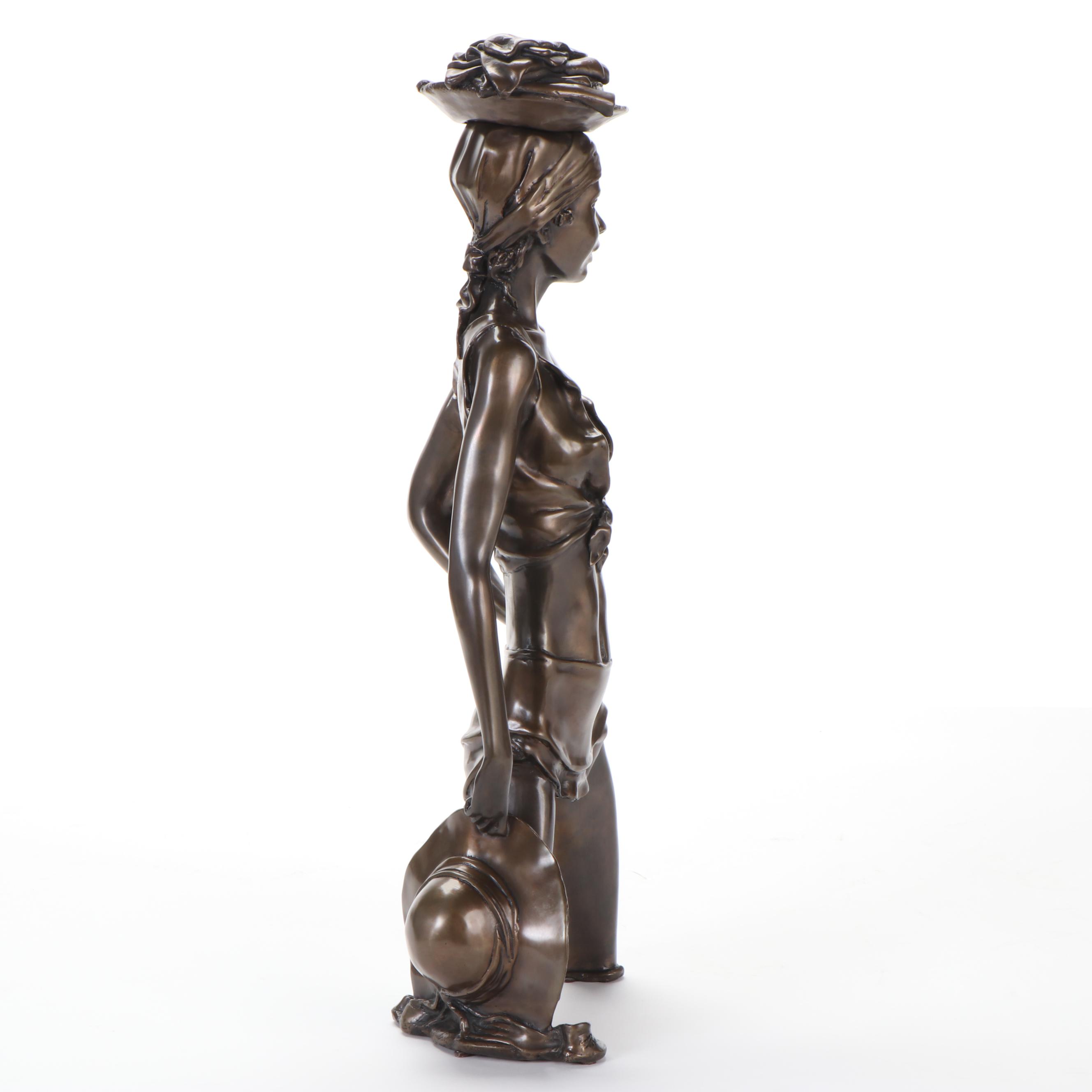 Tom Bowers Bronze Figural Sculpture, 1998