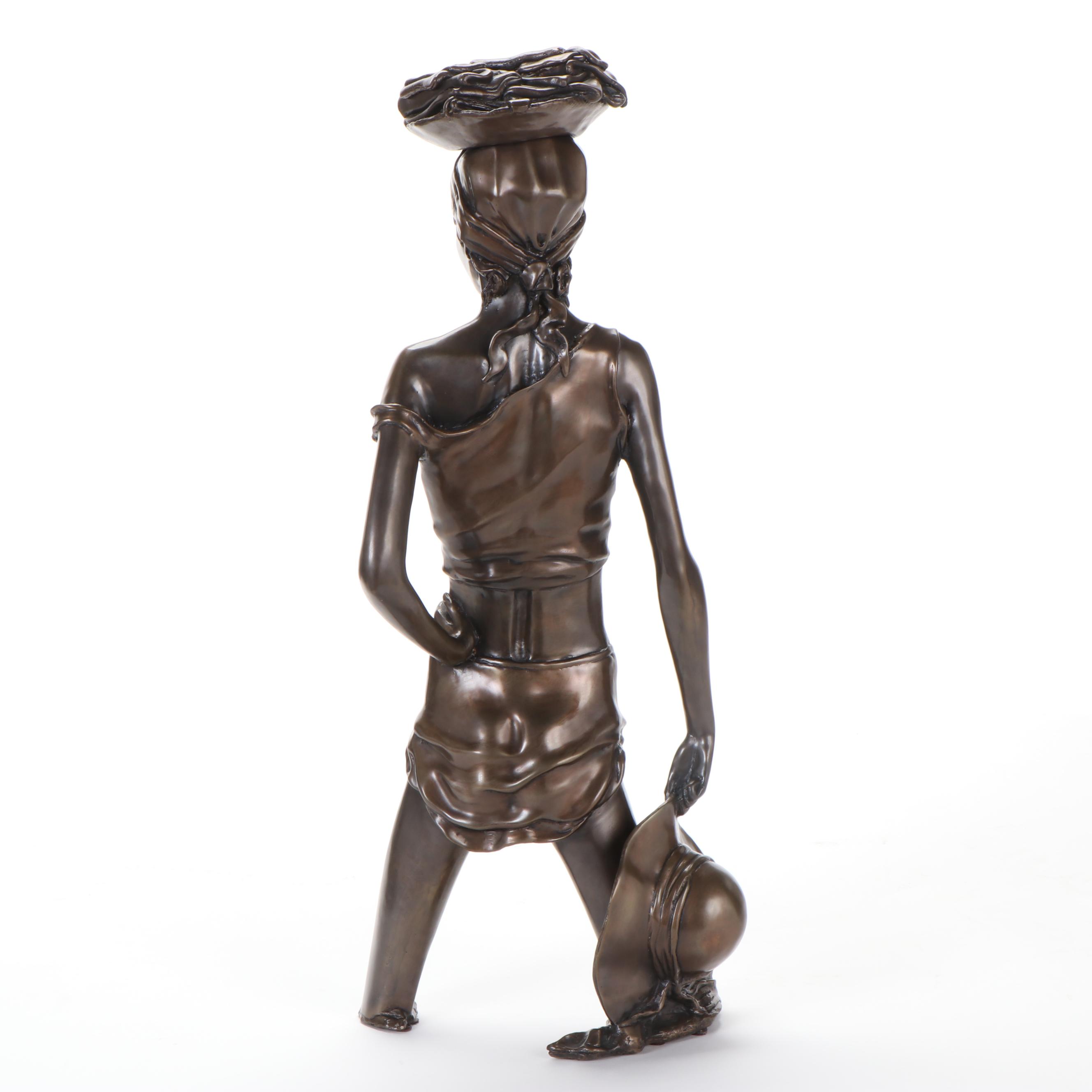 Tom Bowers Bronze Figural Sculpture, 1998