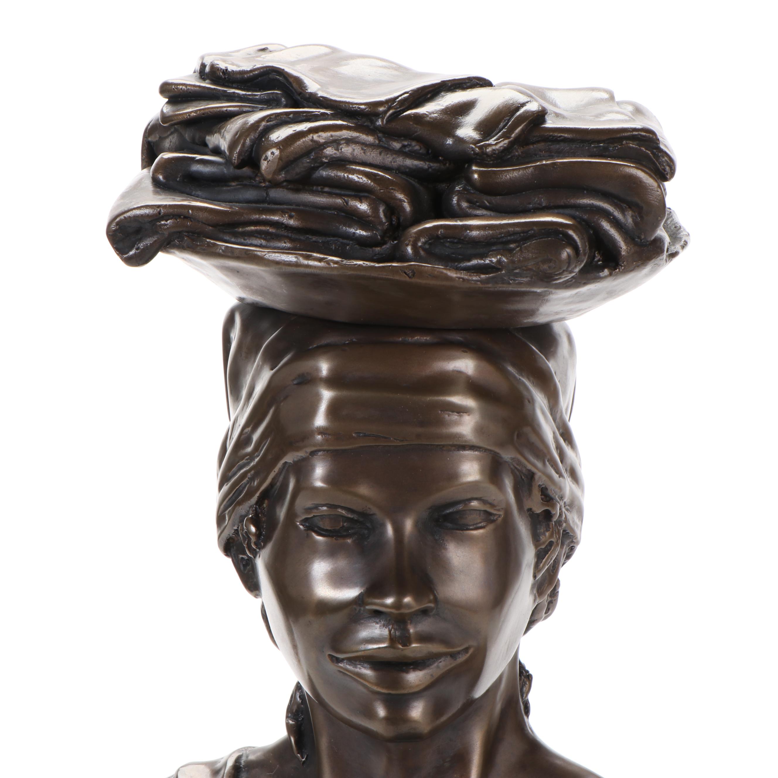 Tom Bowers Bronze Figural Sculpture, 1998