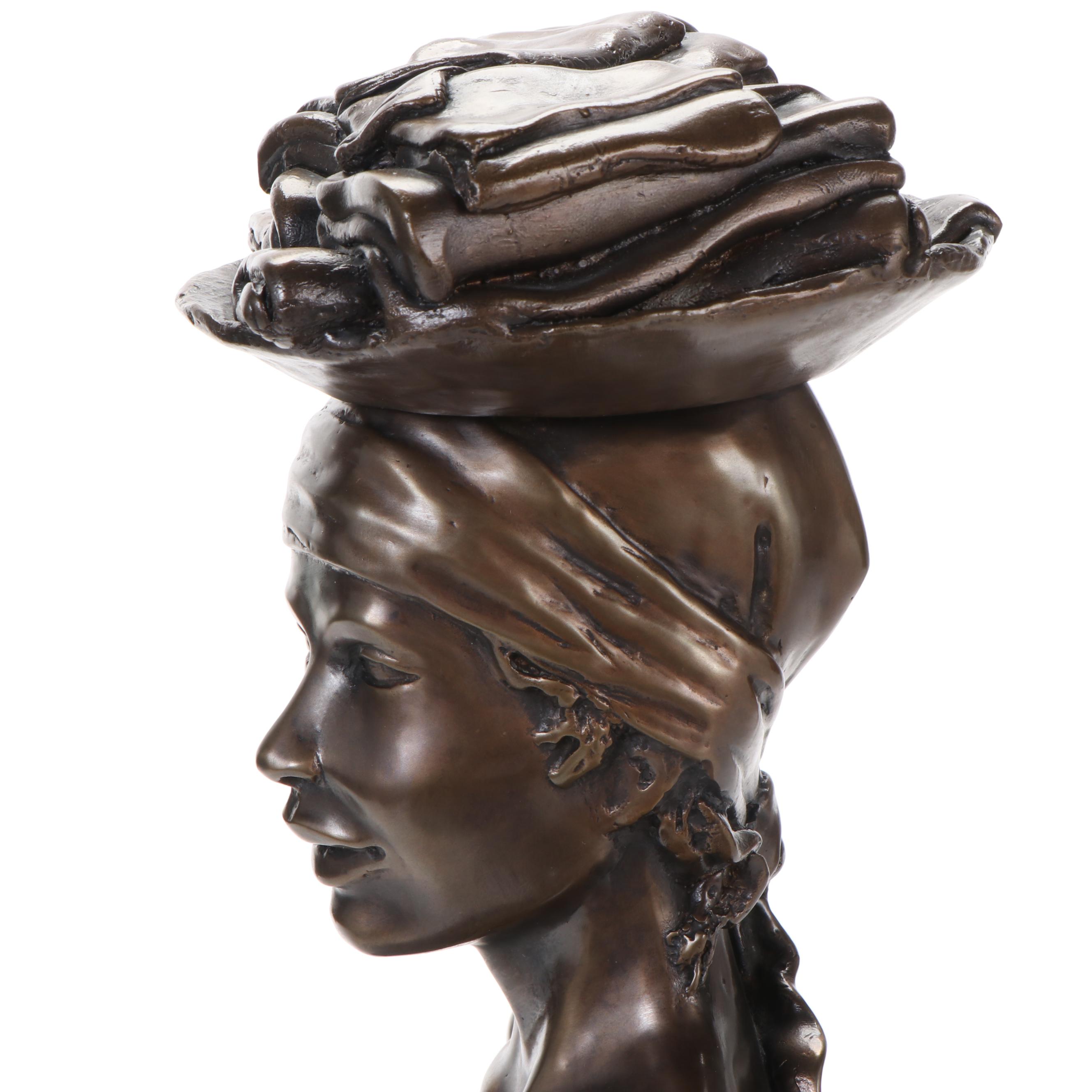 Tom Bowers Bronze Figural Sculpture, 1998