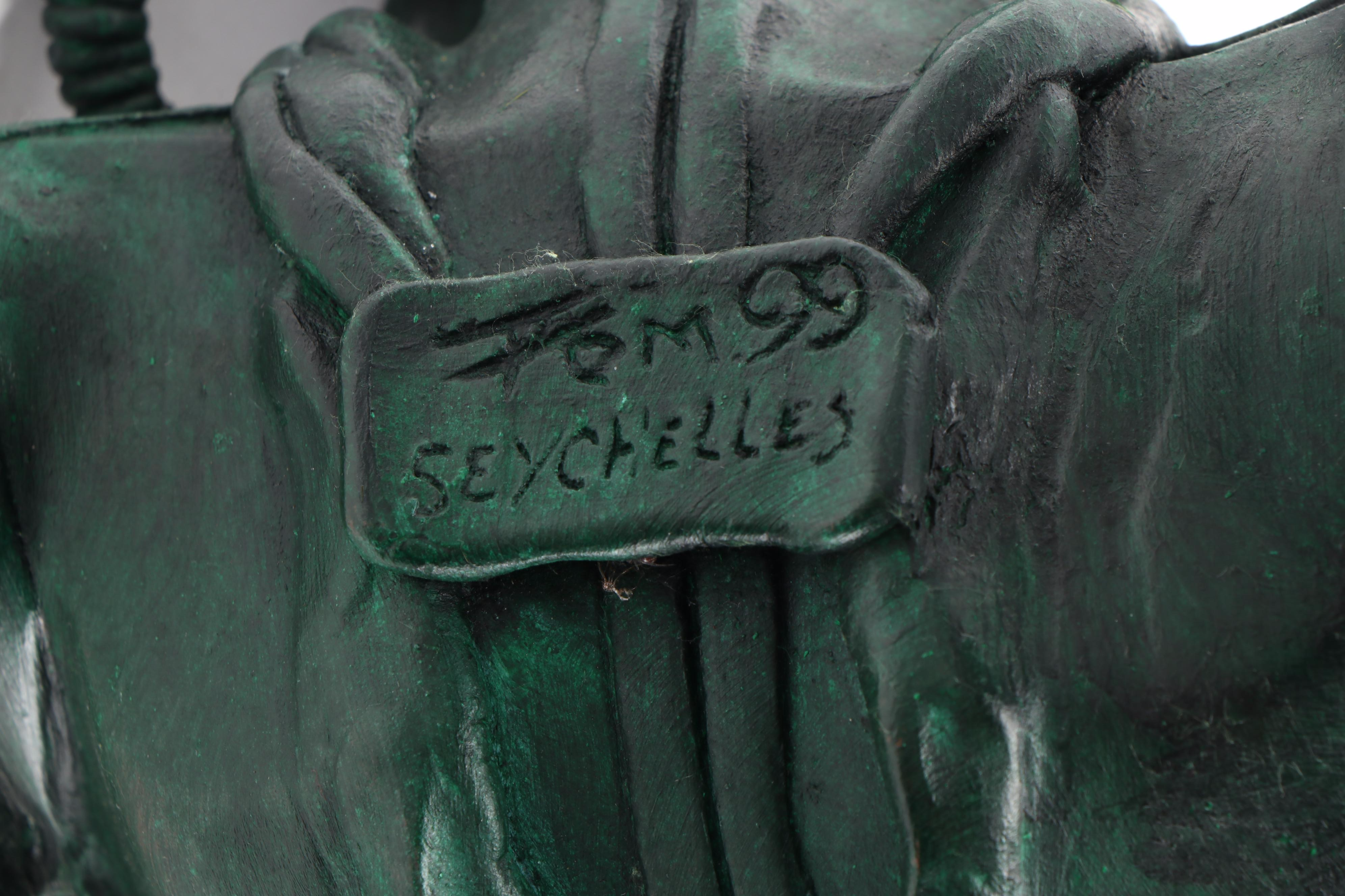 Tom Bowers Bronze Scuba Diver Sculpture "Seychelles," 1999