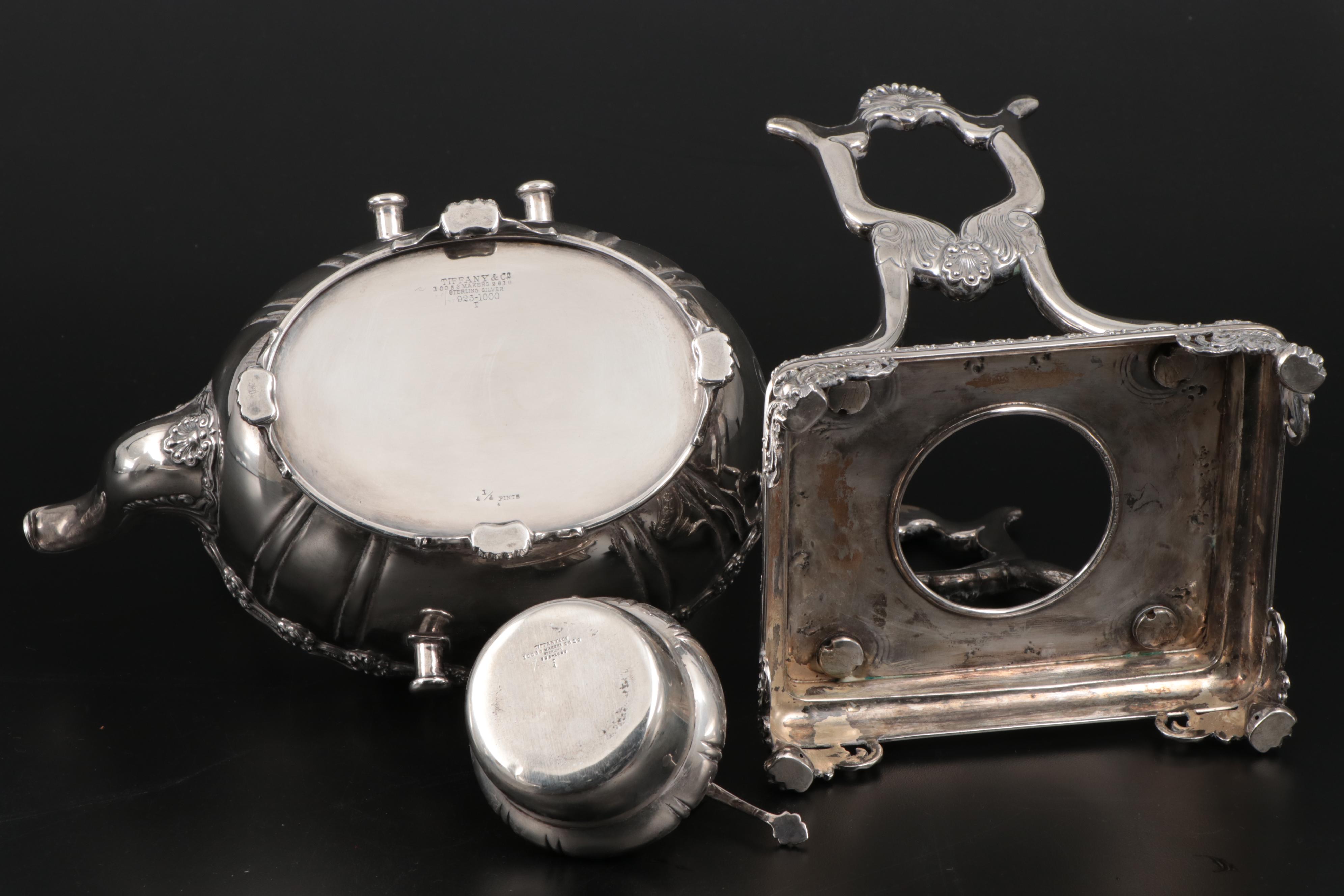 Tiffany & Co. "English King" Sterling Silver Tea Set, Late 19th/Early 20th C.