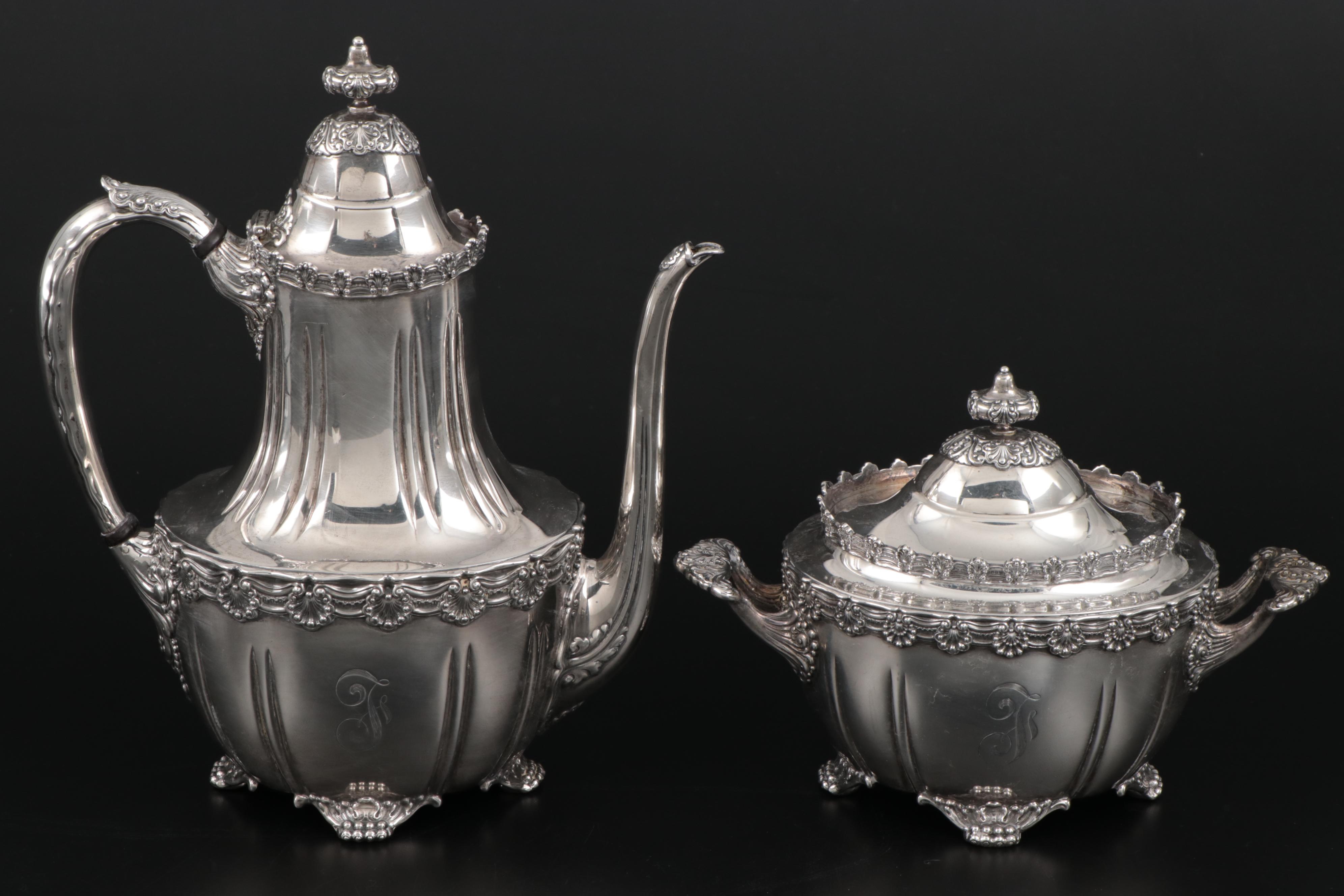 Tiffany & Co. "English King" Sterling Silver Tea Set, Late 19th/Early 20th C.