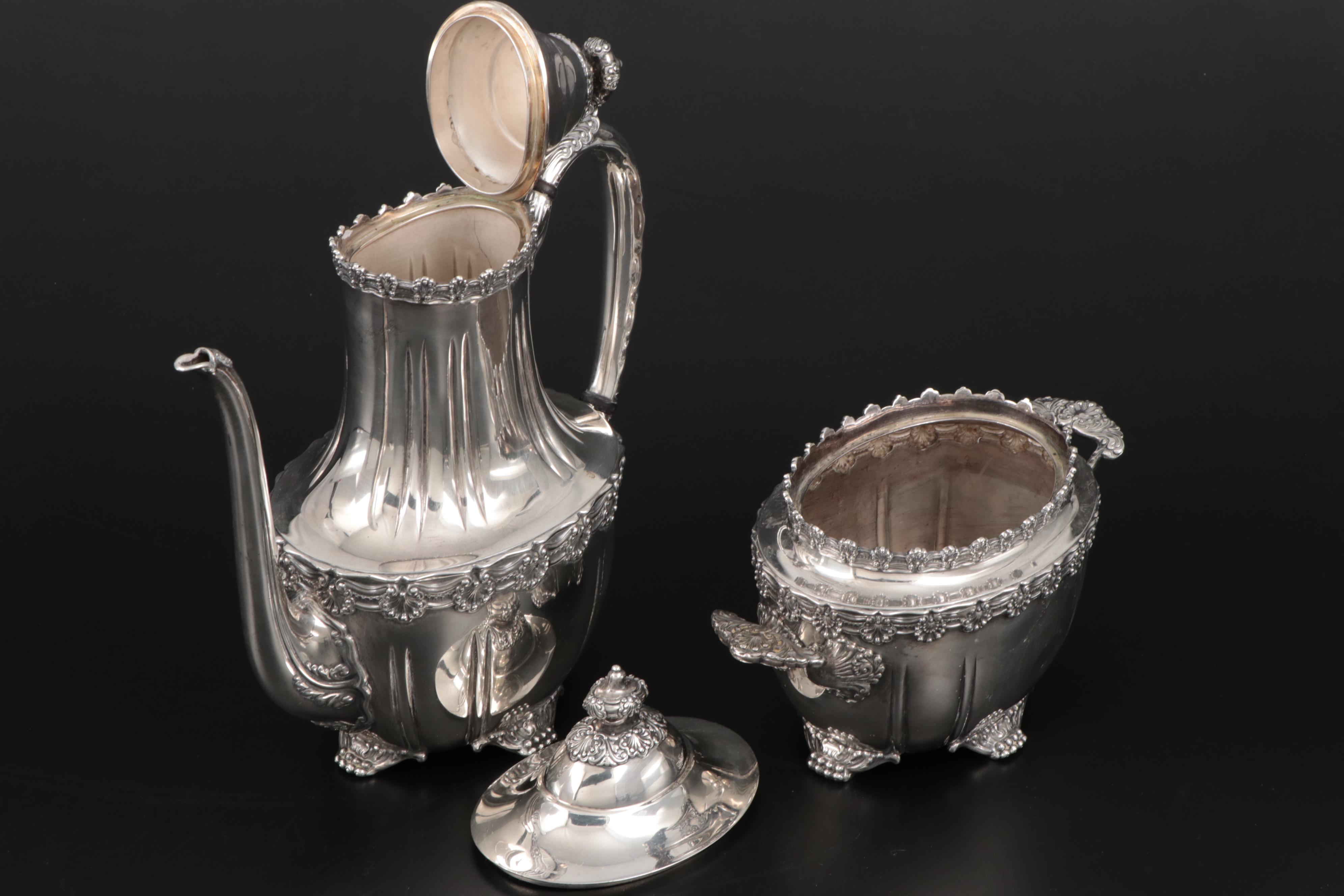 Tiffany & Co. "English King" Sterling Silver Tea Set, Late 19th/Early 20th C.