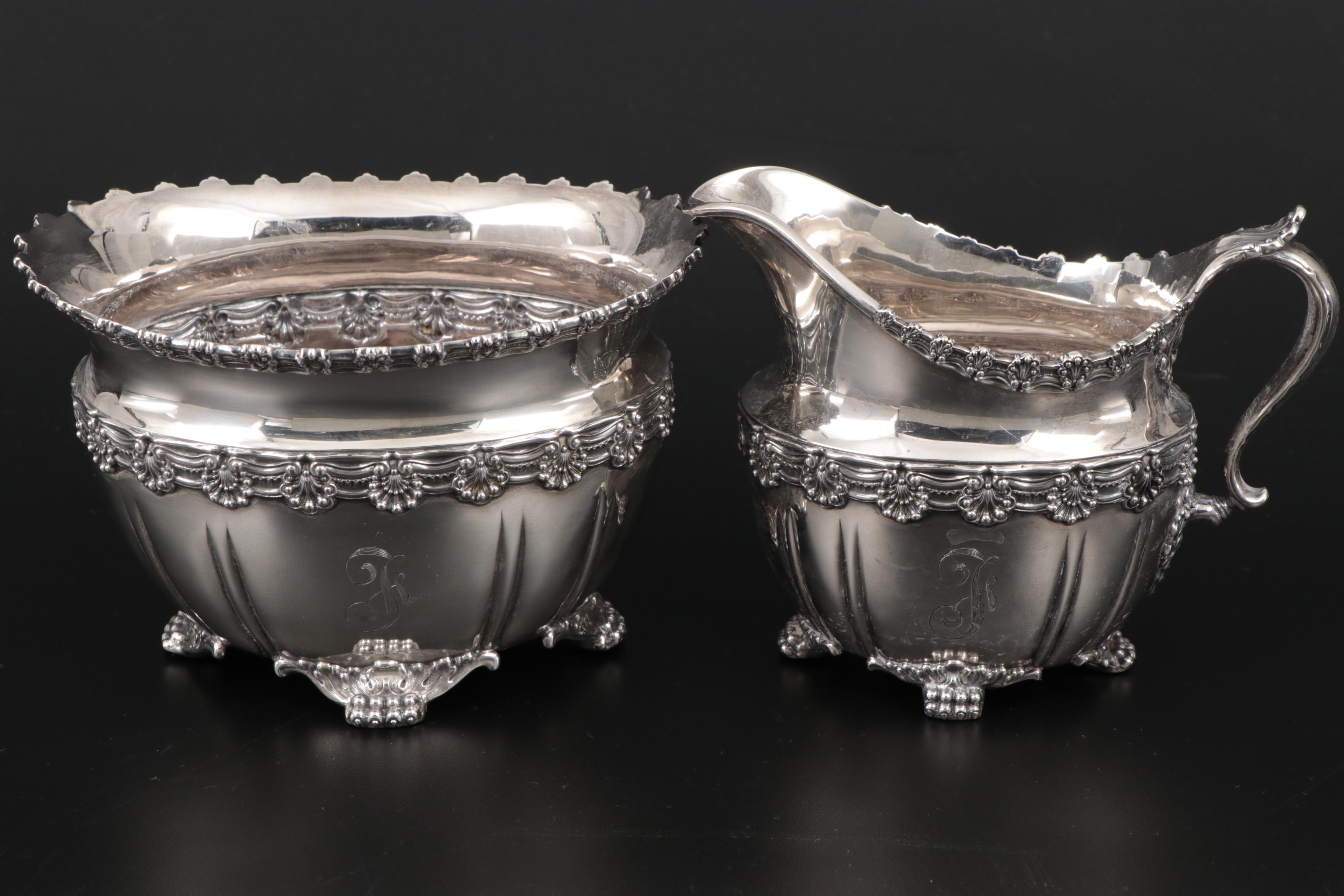 Tiffany & Co. "English King" Sterling Silver Tea Set, Late 19th/Early 20th C.