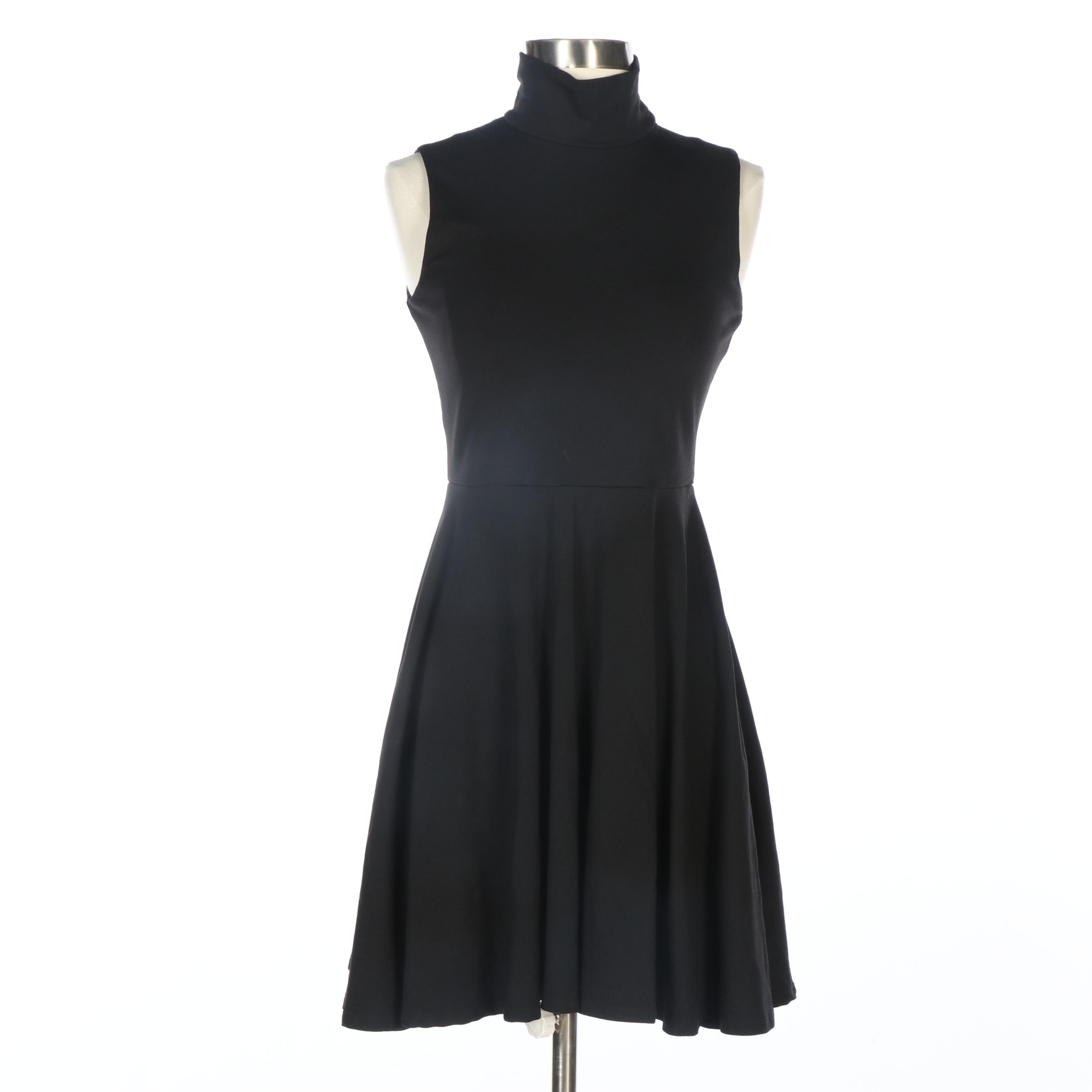 Susana Monaco and Rozae Nichols Black Stretch Knit Sleeveless Dresses