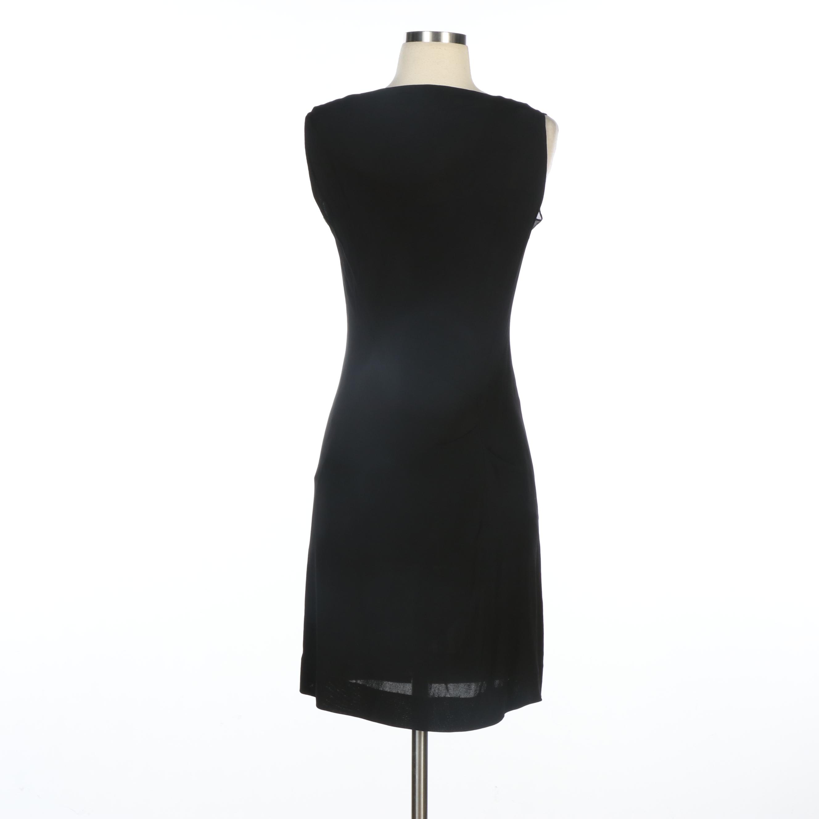Susana Monaco and Rozae Nichols Black Stretch Knit Sleeveless Dresses