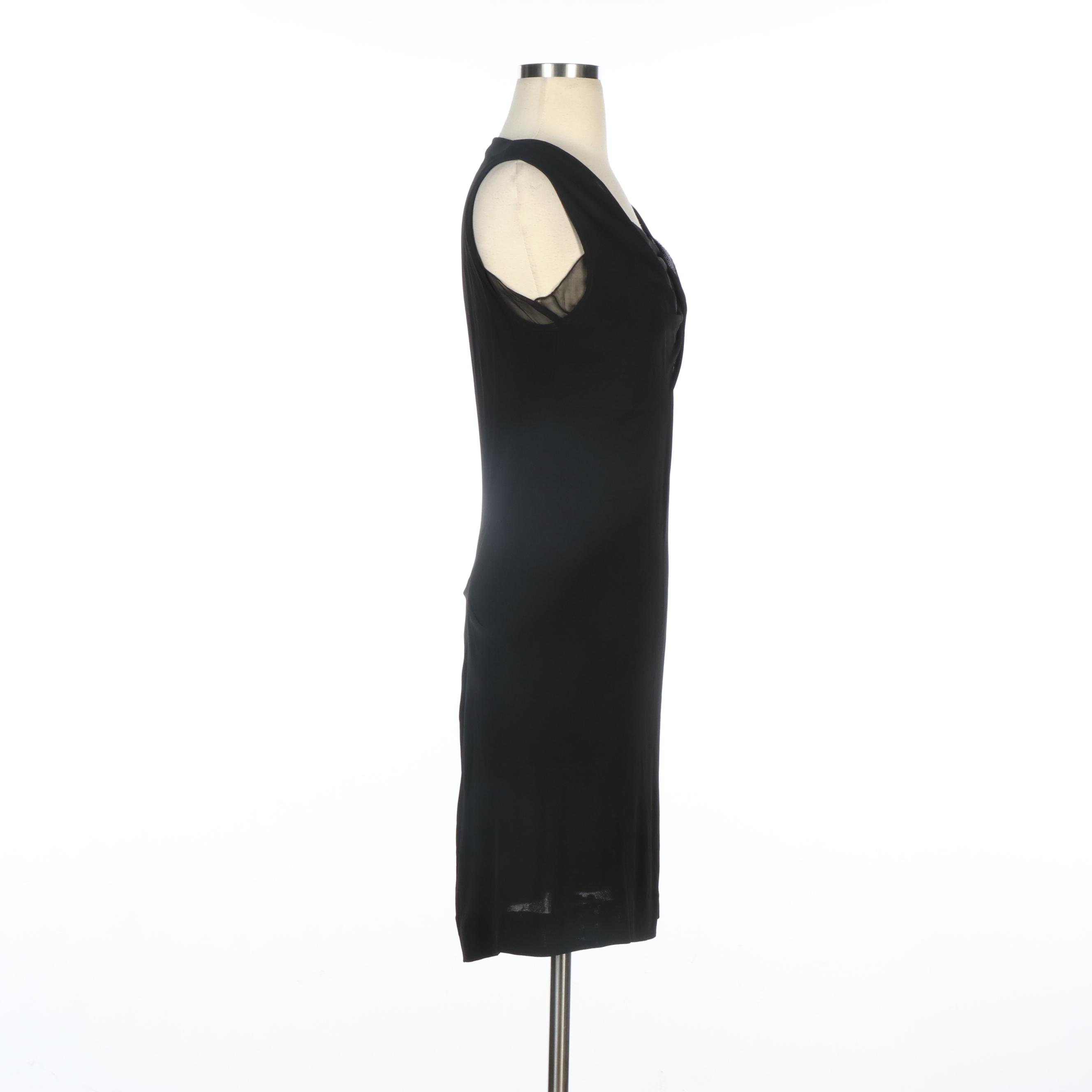 Susana Monaco and Rozae Nichols Black Stretch Knit Sleeveless Dresses