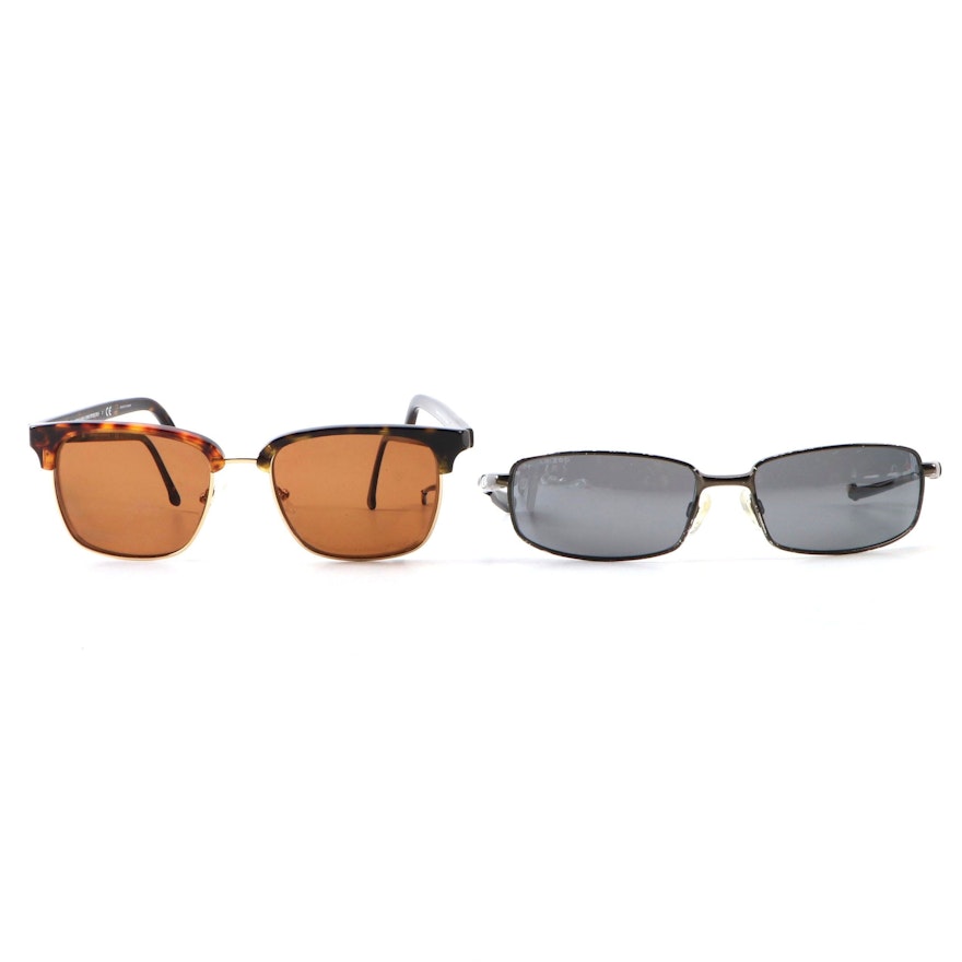 Brooks Brothers Browline Sunglasses and Revo Efflux Sport Sunglasses