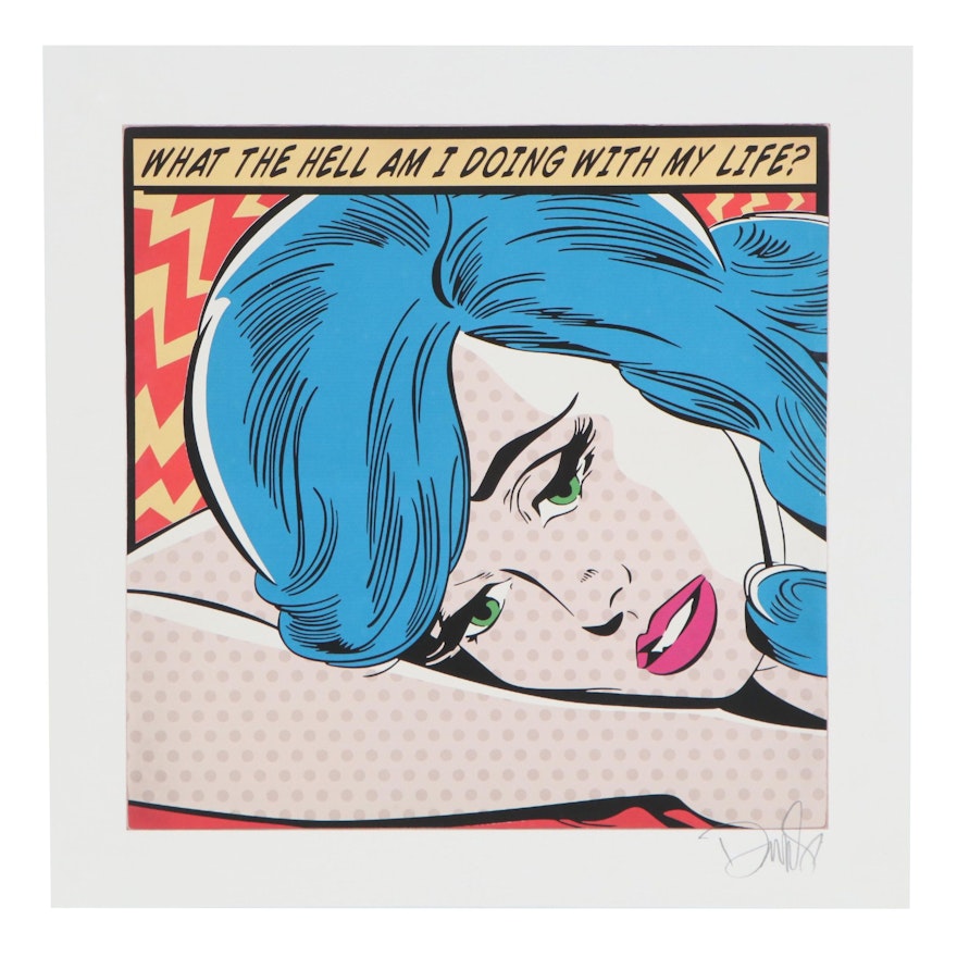 Enjoy Denial Giclée "What the Hell Am I Doing with My Life?," 21st Century