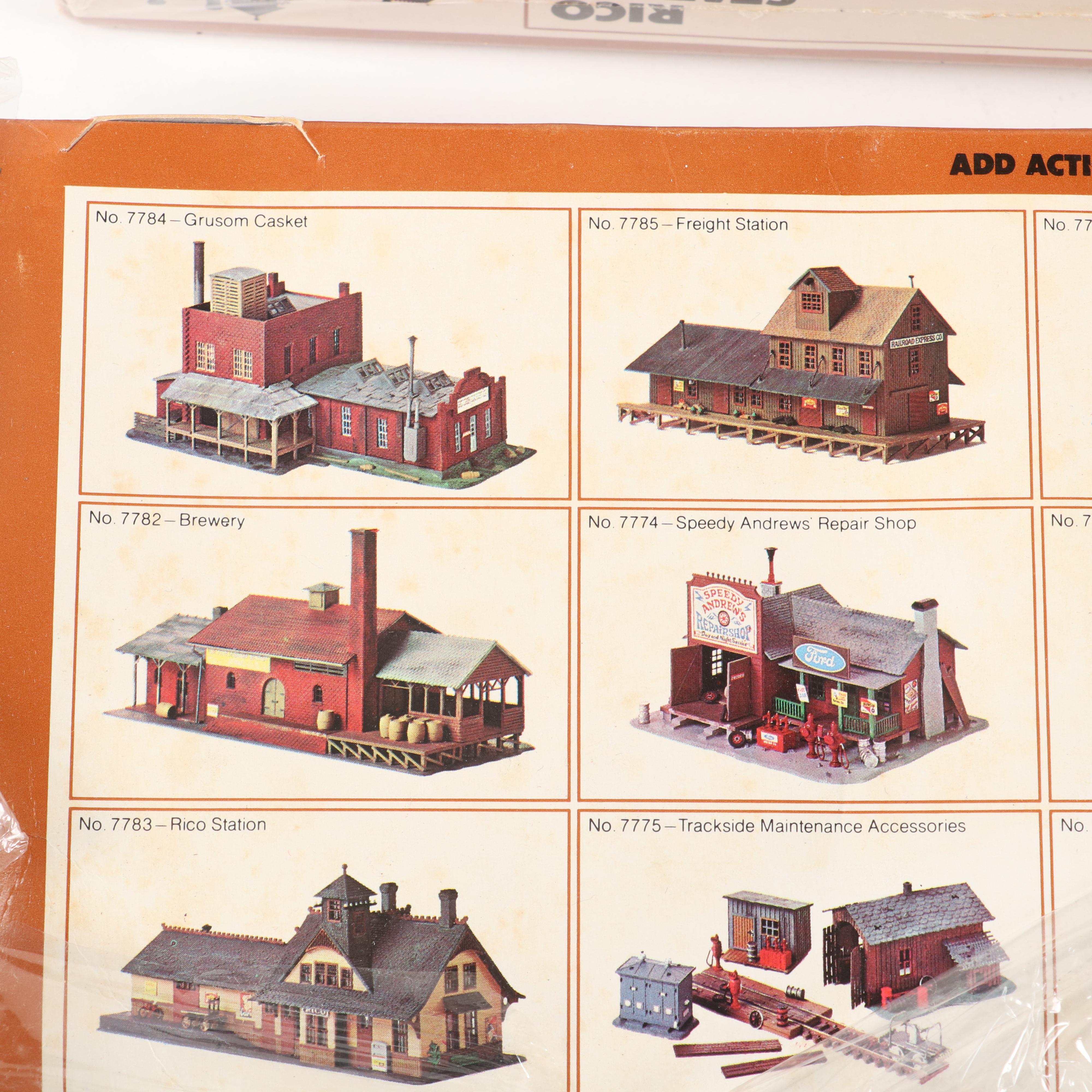 TycoKit HO Scale Buildings, Including Ma's Place and Village Blacksmith