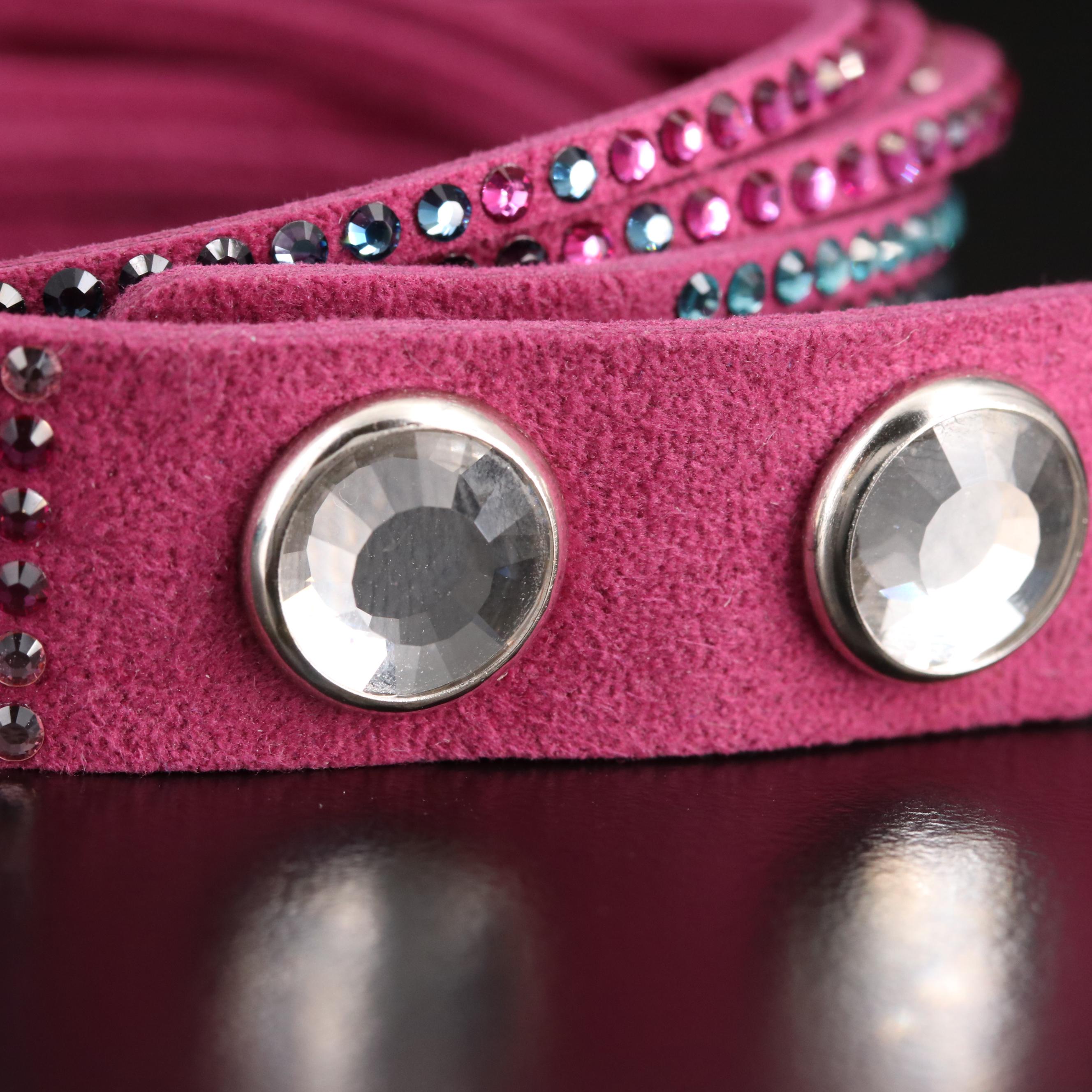 Swarovski Crystal "Suede Wrap Bracelets