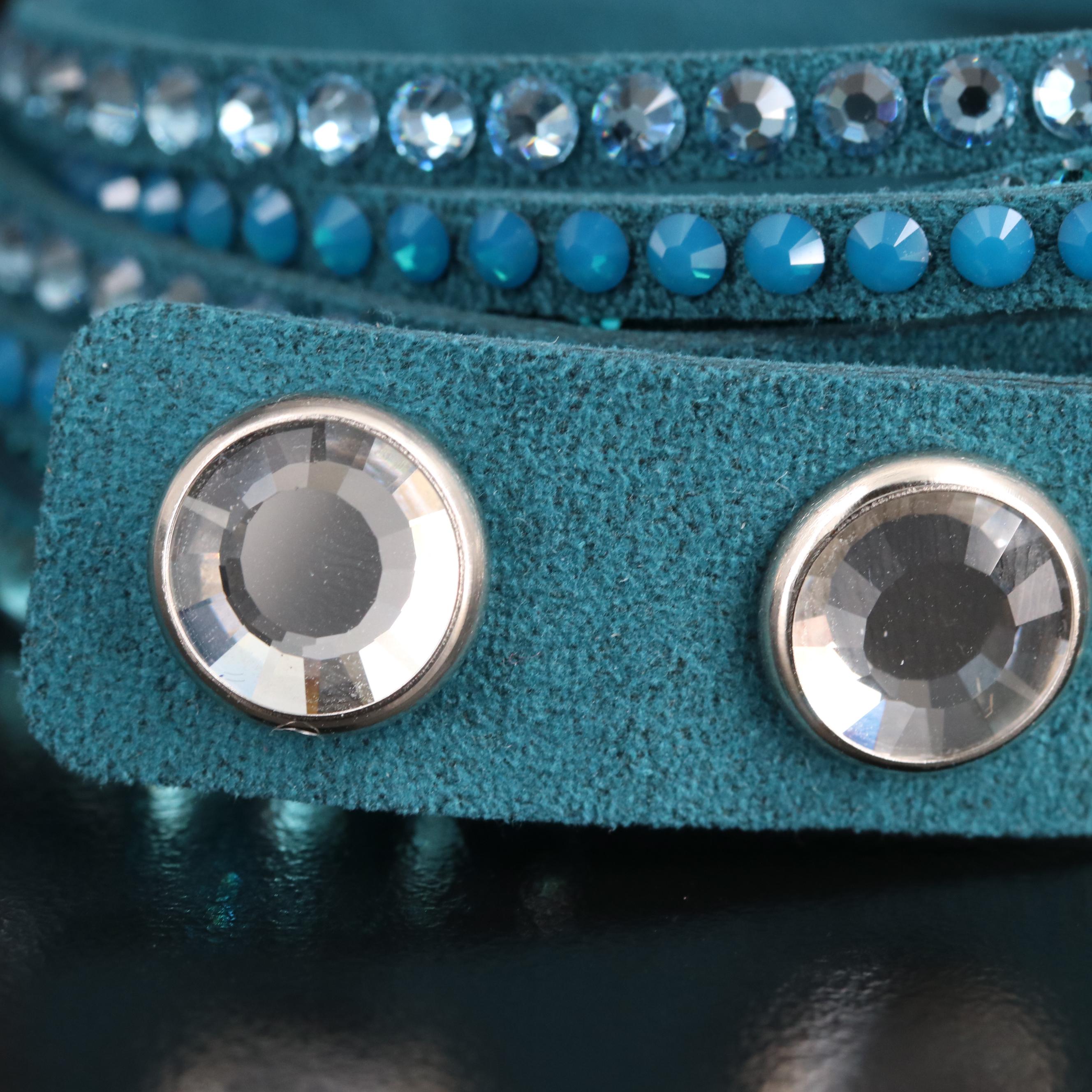 Swarovski Crystal "Suede Wrap Bracelets