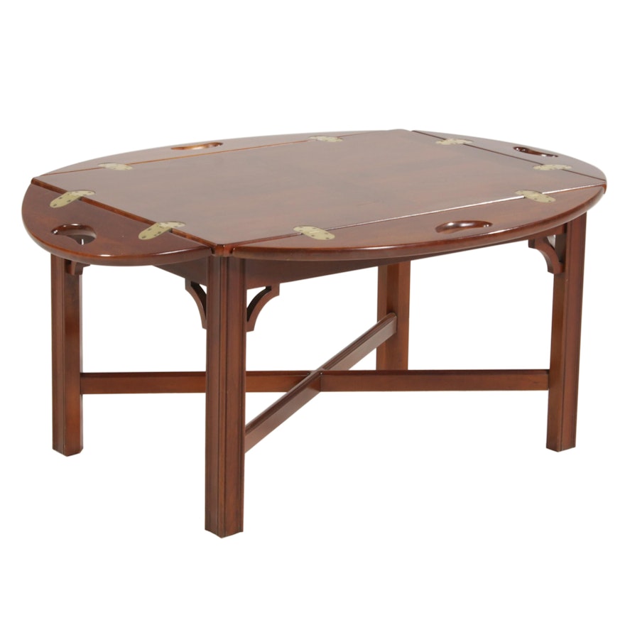 Chippendale Style Cherrywood Butler's Tray Table