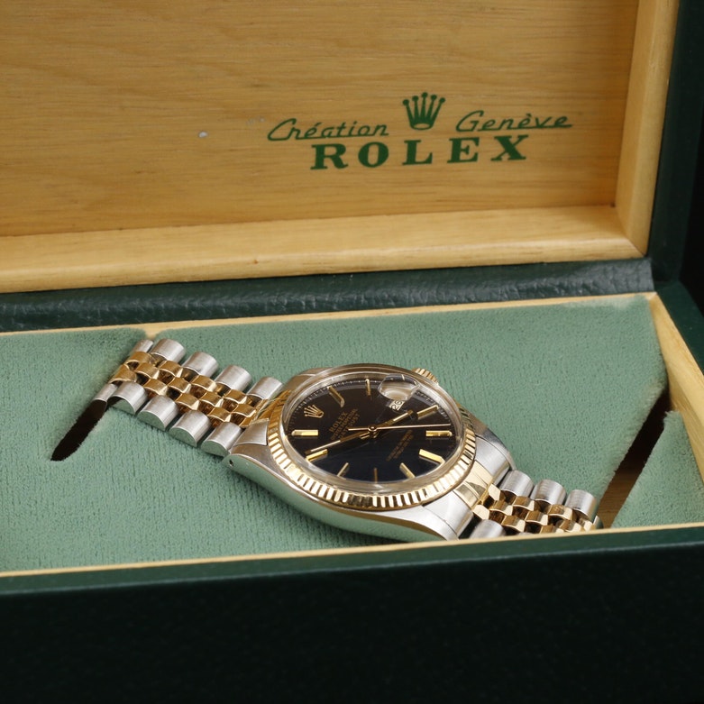 1985 Rolex Datejust 18K and Stainless Steel Automatic Watch