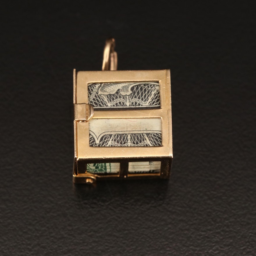 Vintage 14K Mad Money Charm