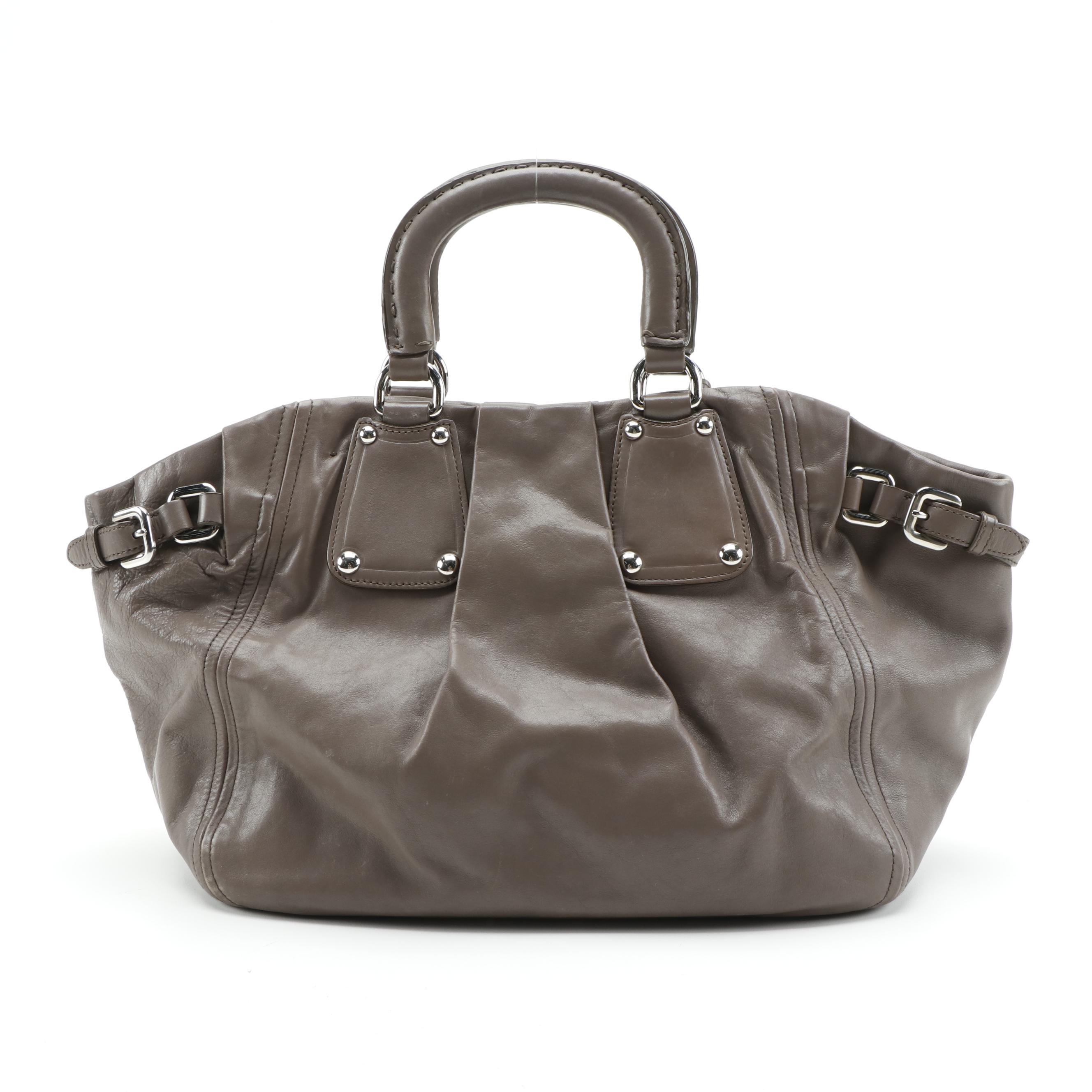 Prada Soft Calf Leather Two-Way Tote