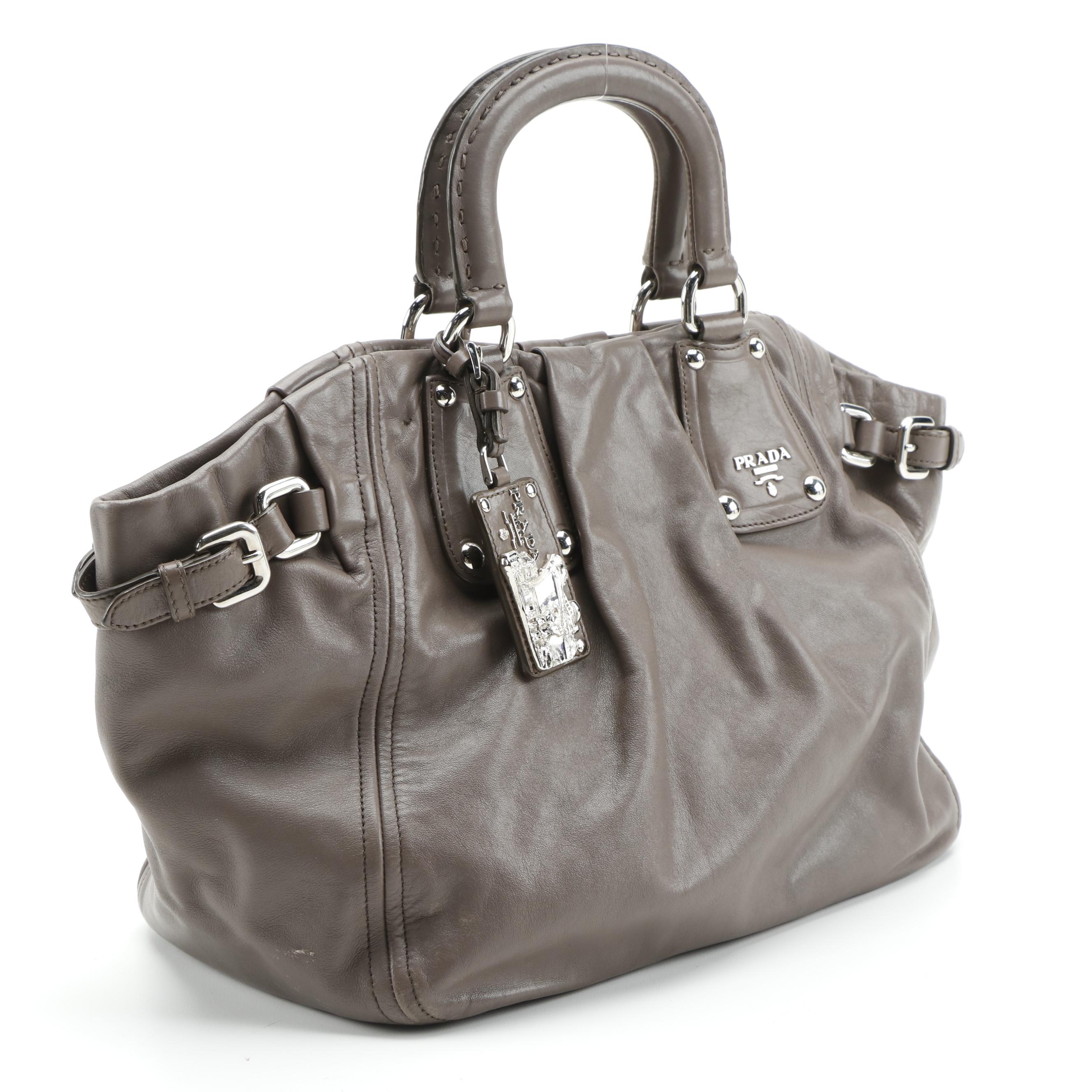 Prada Soft Calf Leather Two-Way Tote