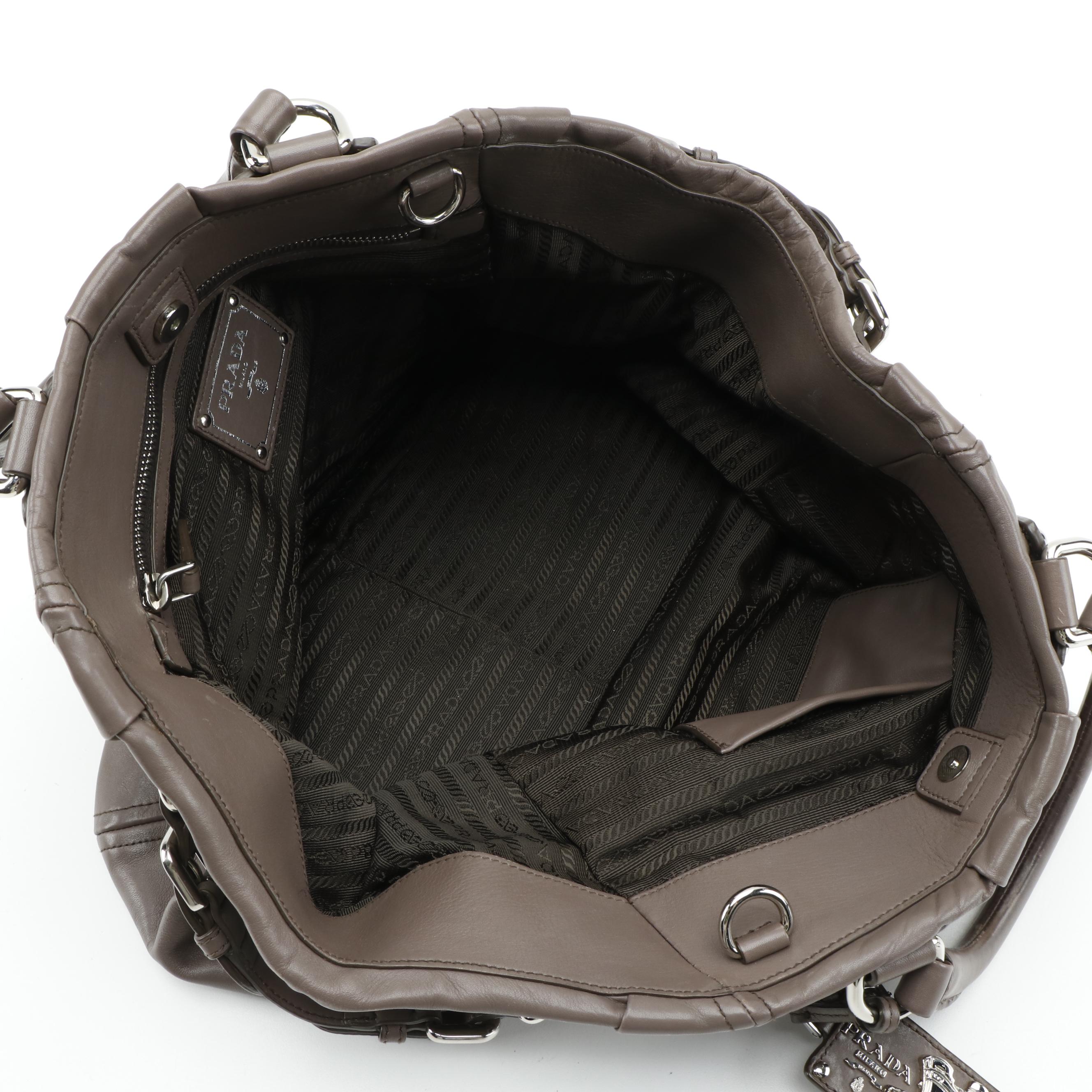 Prada Soft Calf Leather Two-Way Tote