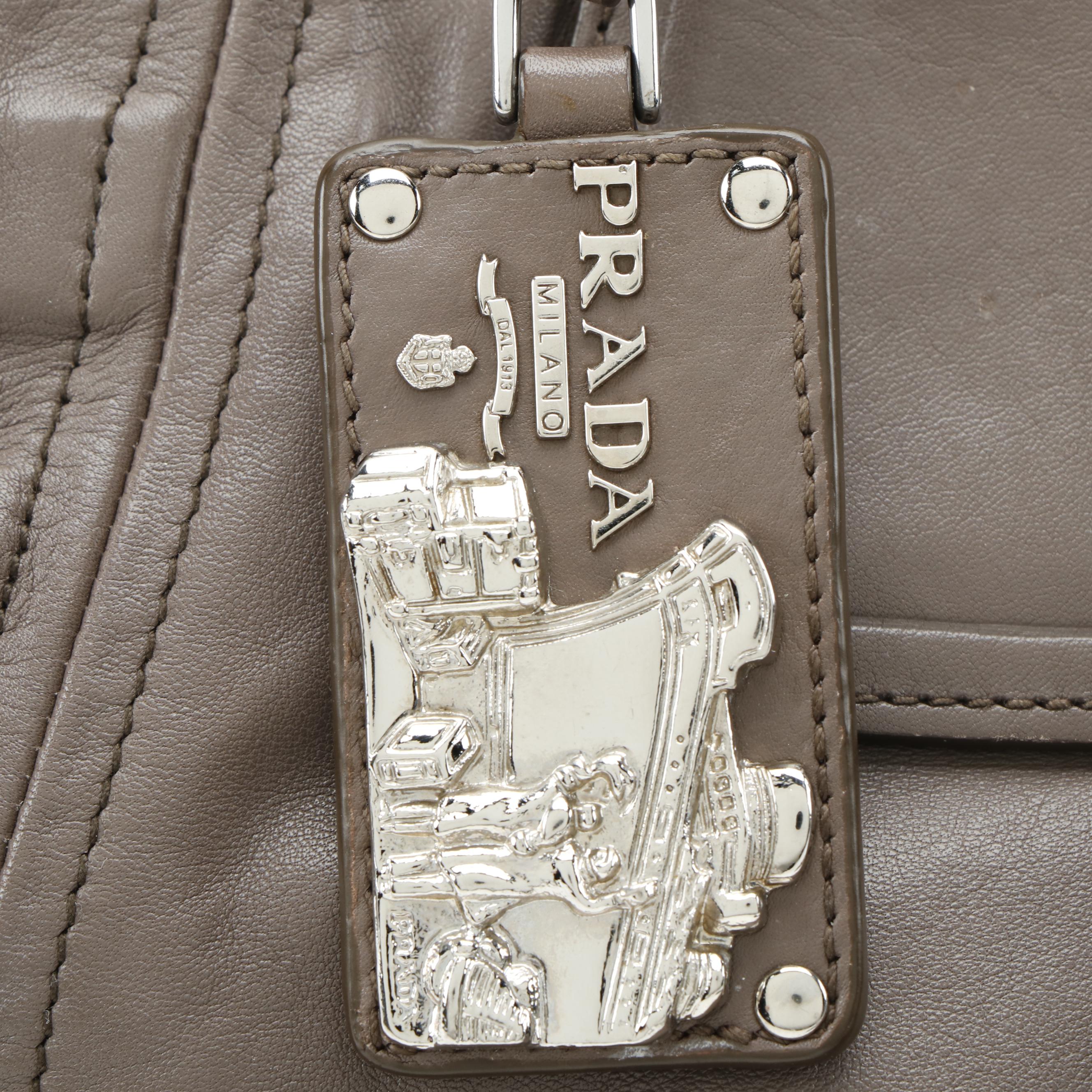 Prada Soft Calf Leather Two-Way Tote