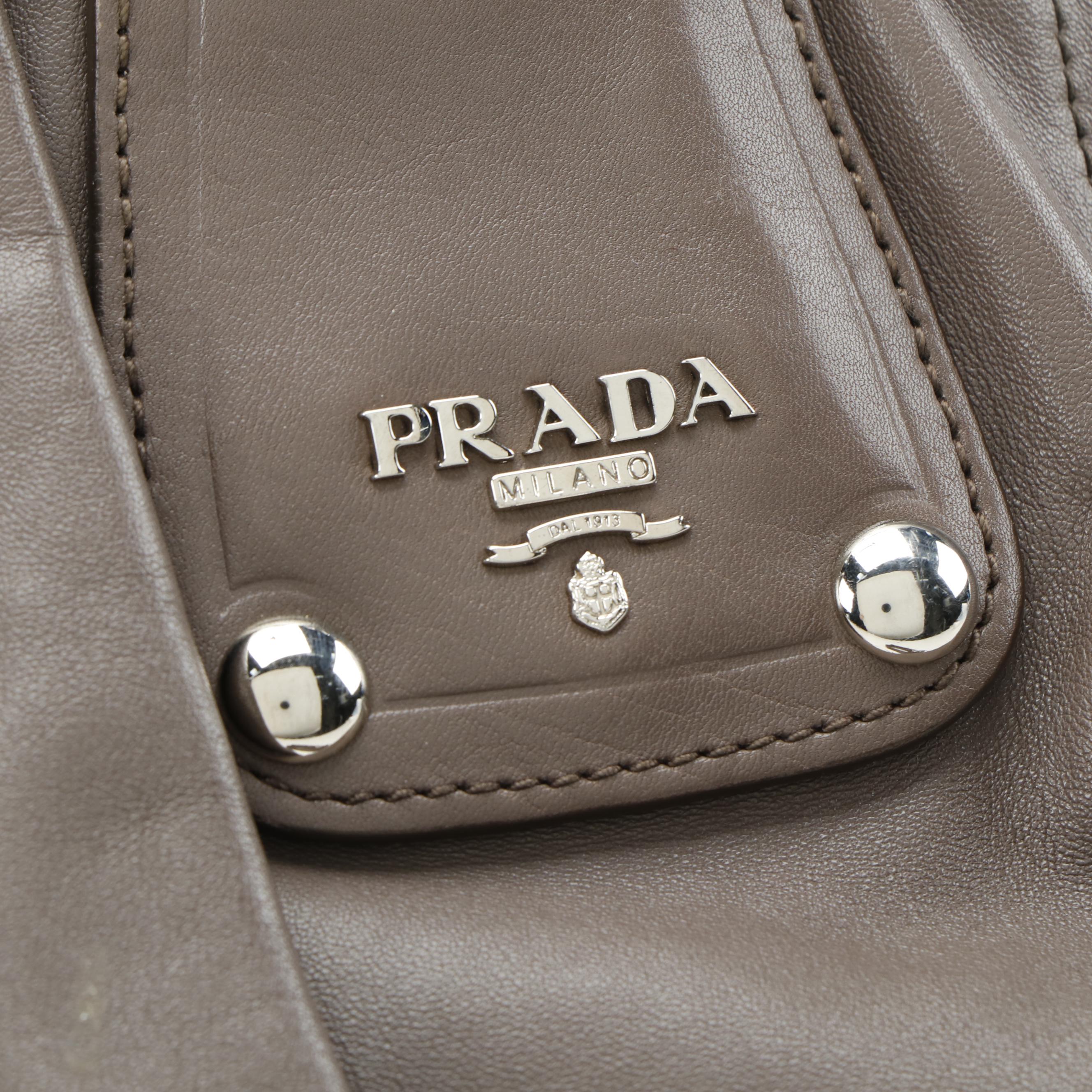 Prada Soft Calf Leather Two-Way Tote