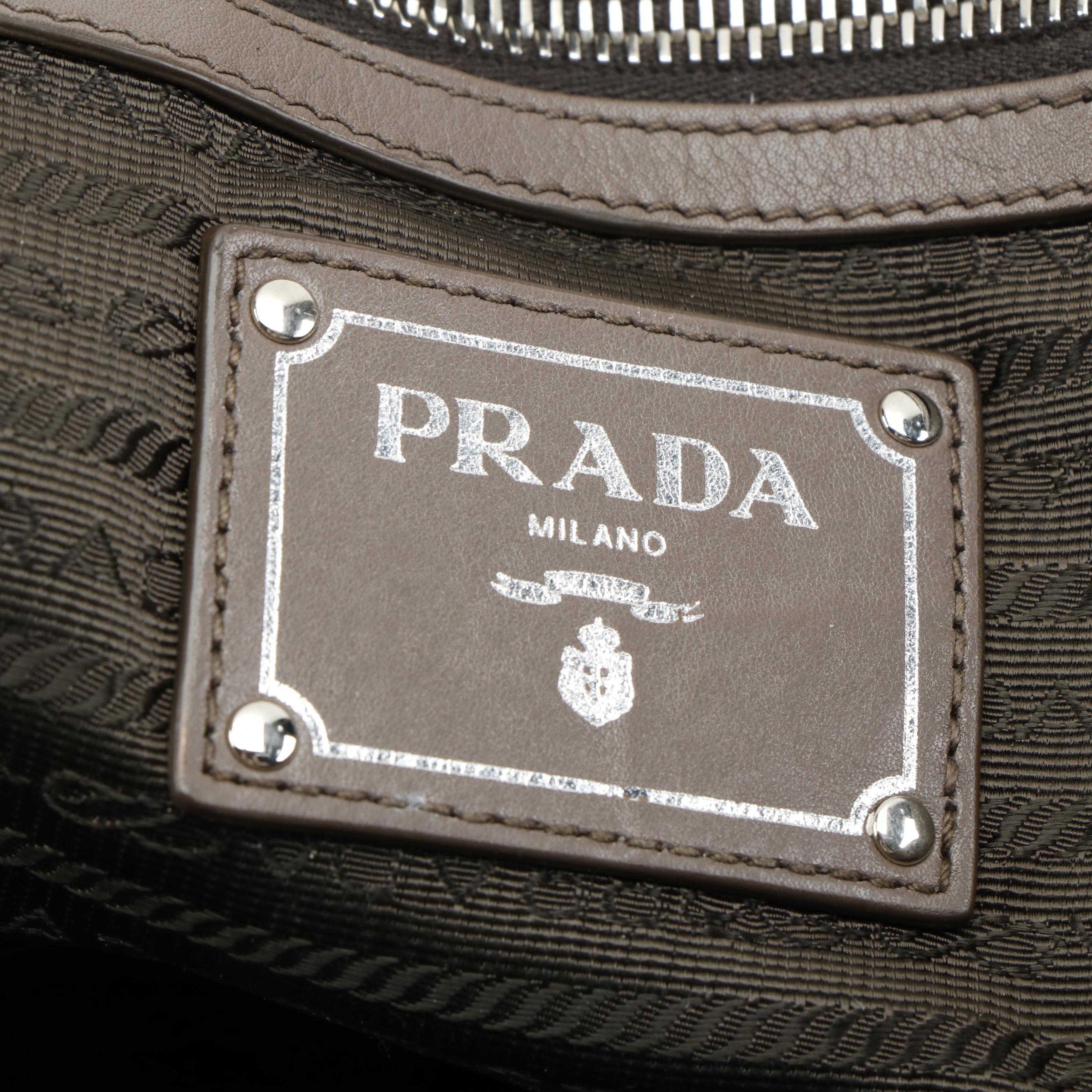 Prada Soft Calf Leather Two-Way Tote