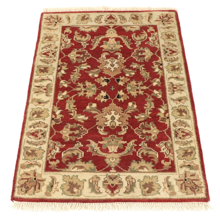 2'8 x 4'3 Hand-Knotted Indo-Persian Tabar Rug, circa 2000