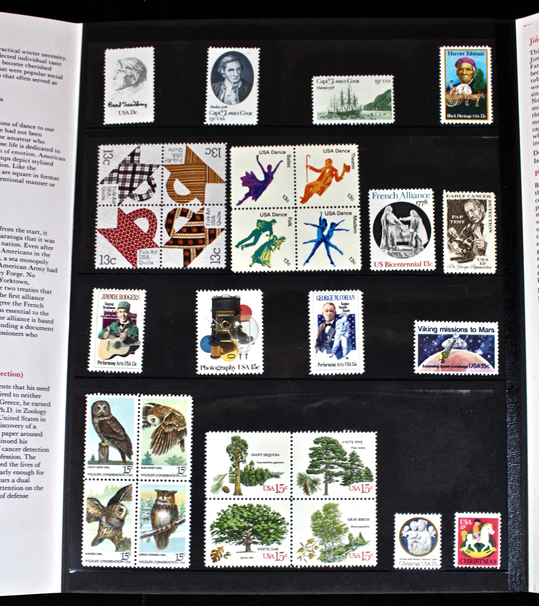 Fifteen Different U.S. Government Postage Stamp Mint Sets, 1972–1991