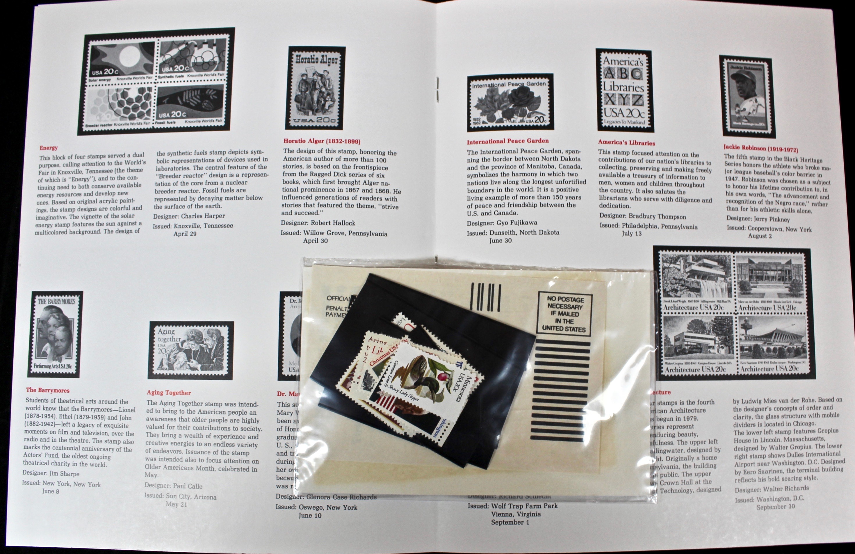 Fifteen Different U.S. Government Postage Stamp Mint Sets, 1972–1991