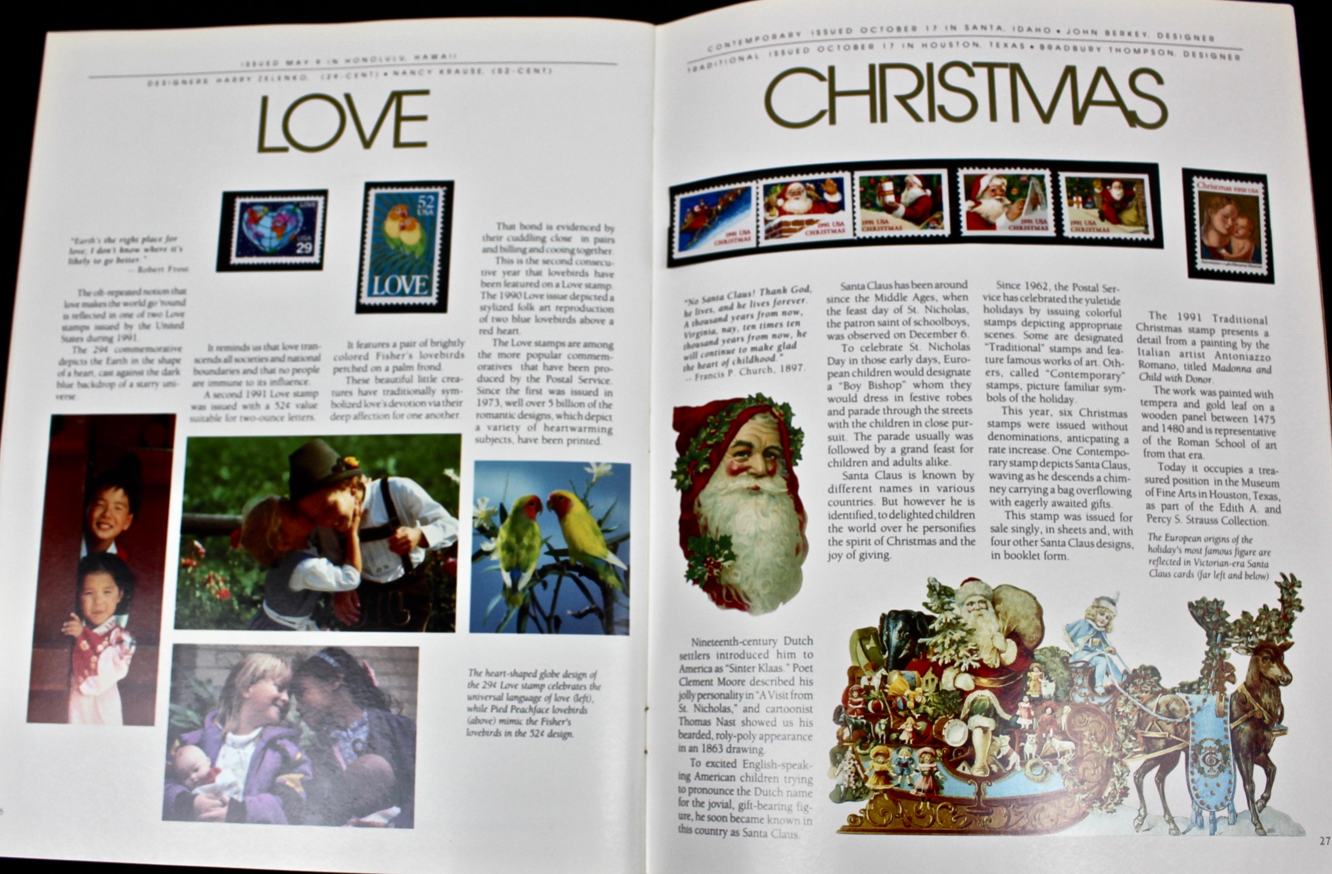 Fifteen Different U.S. Government Postage Stamp Mint Sets, 1972–1991