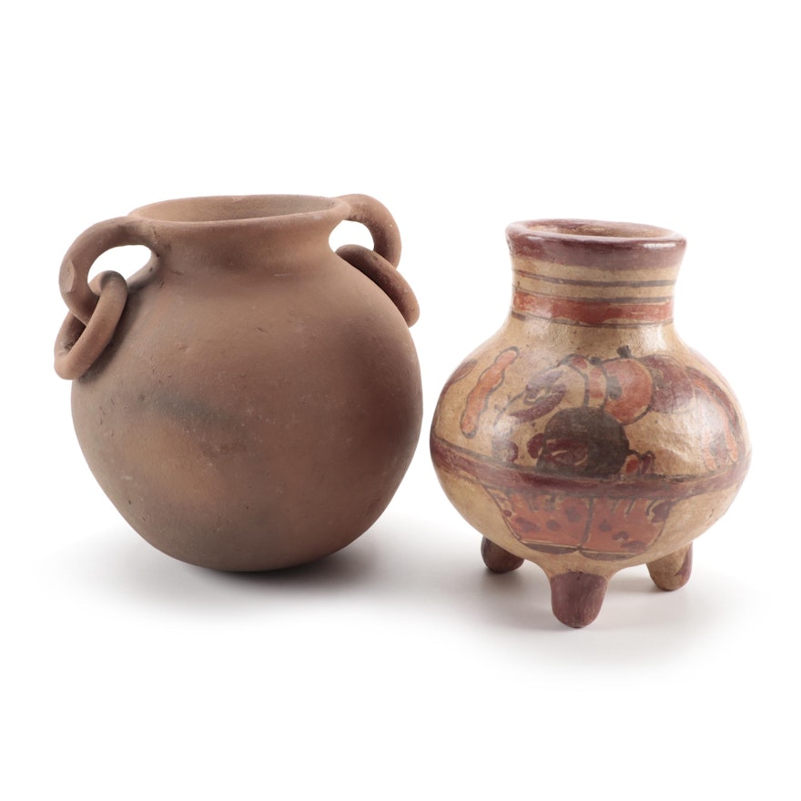 Pre-Columbian Style Earthenware Vessels