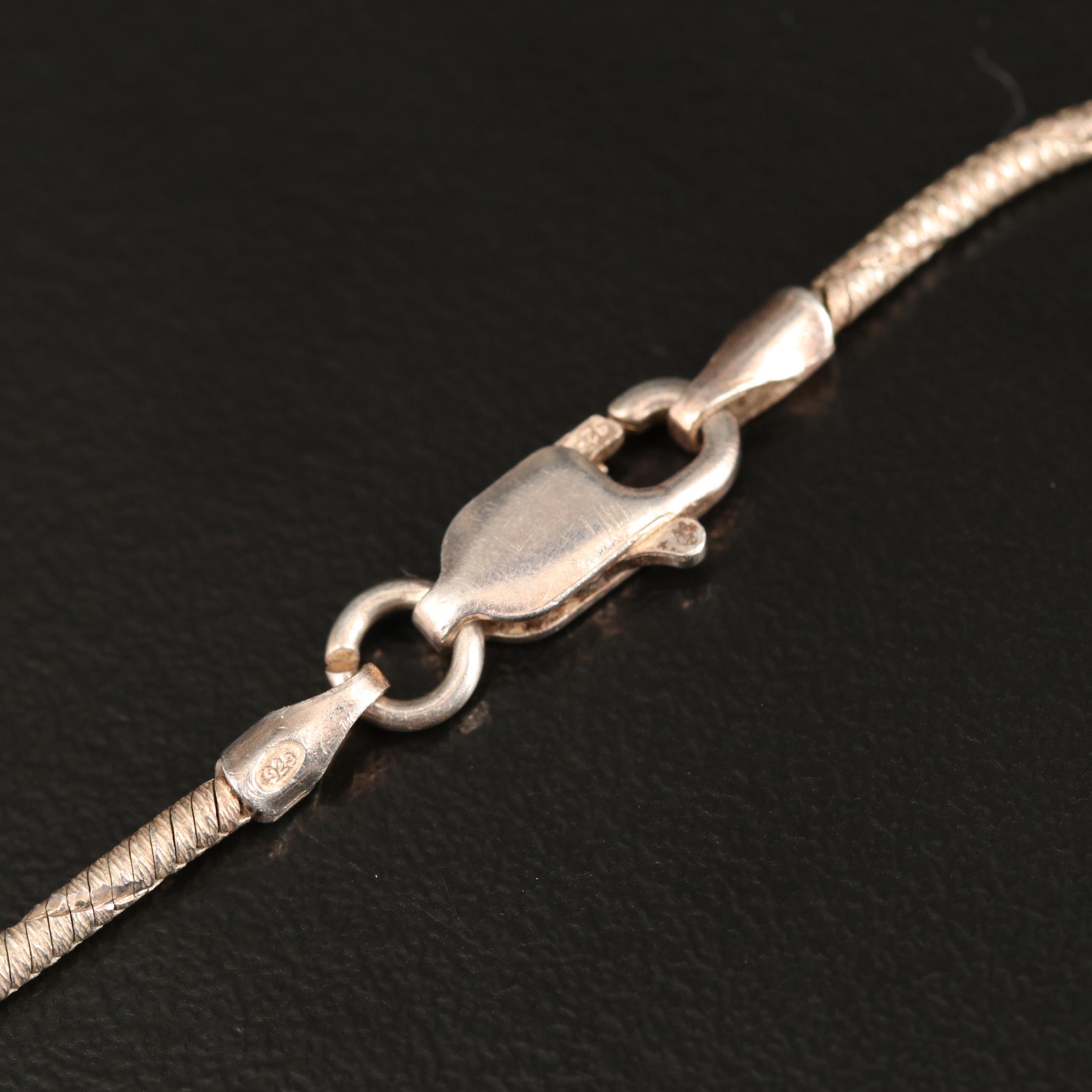 Vintage Sterling 'Operation Deepfreeze IV' Medallion Necklace