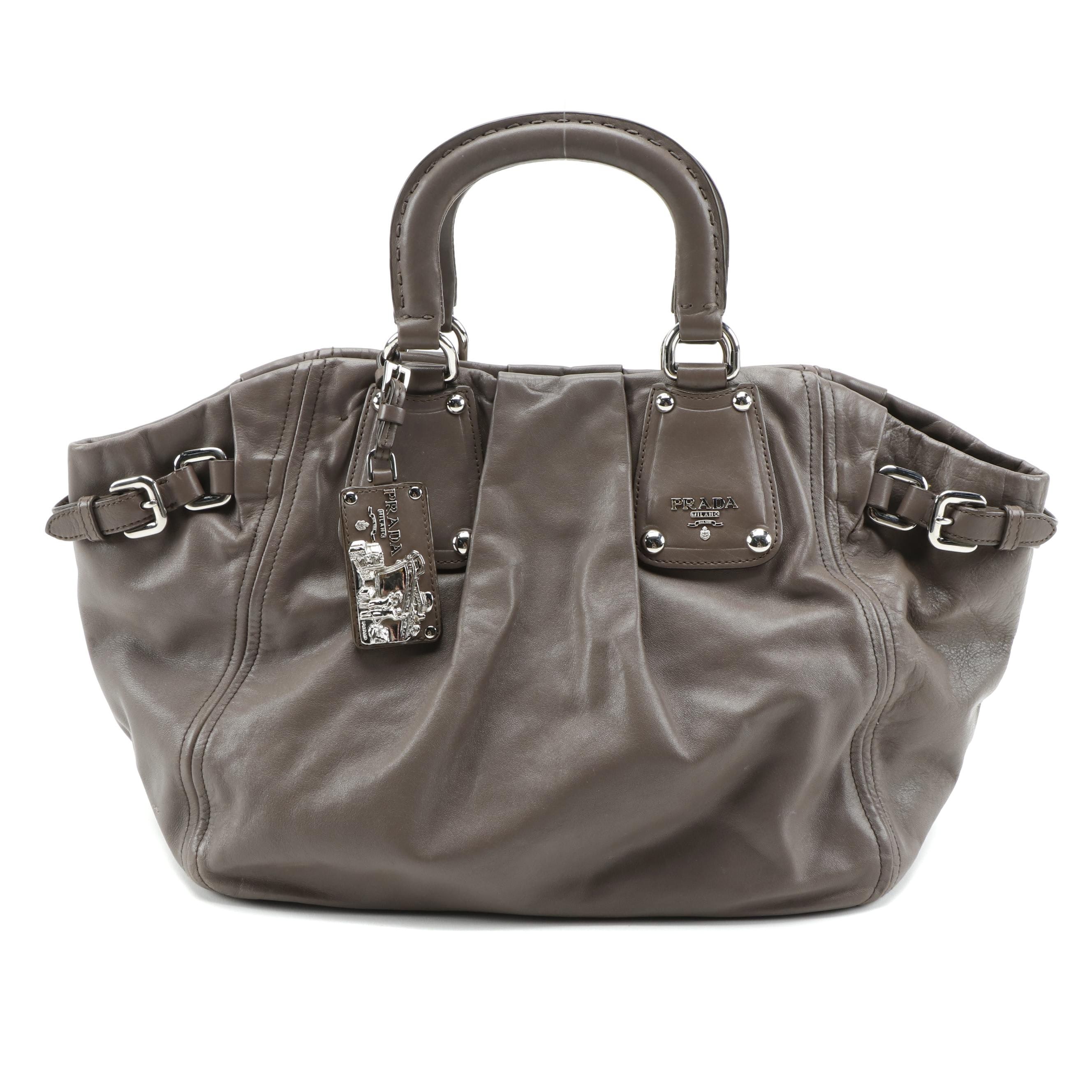 Prada Soft Calf Leather Two-Way Tote