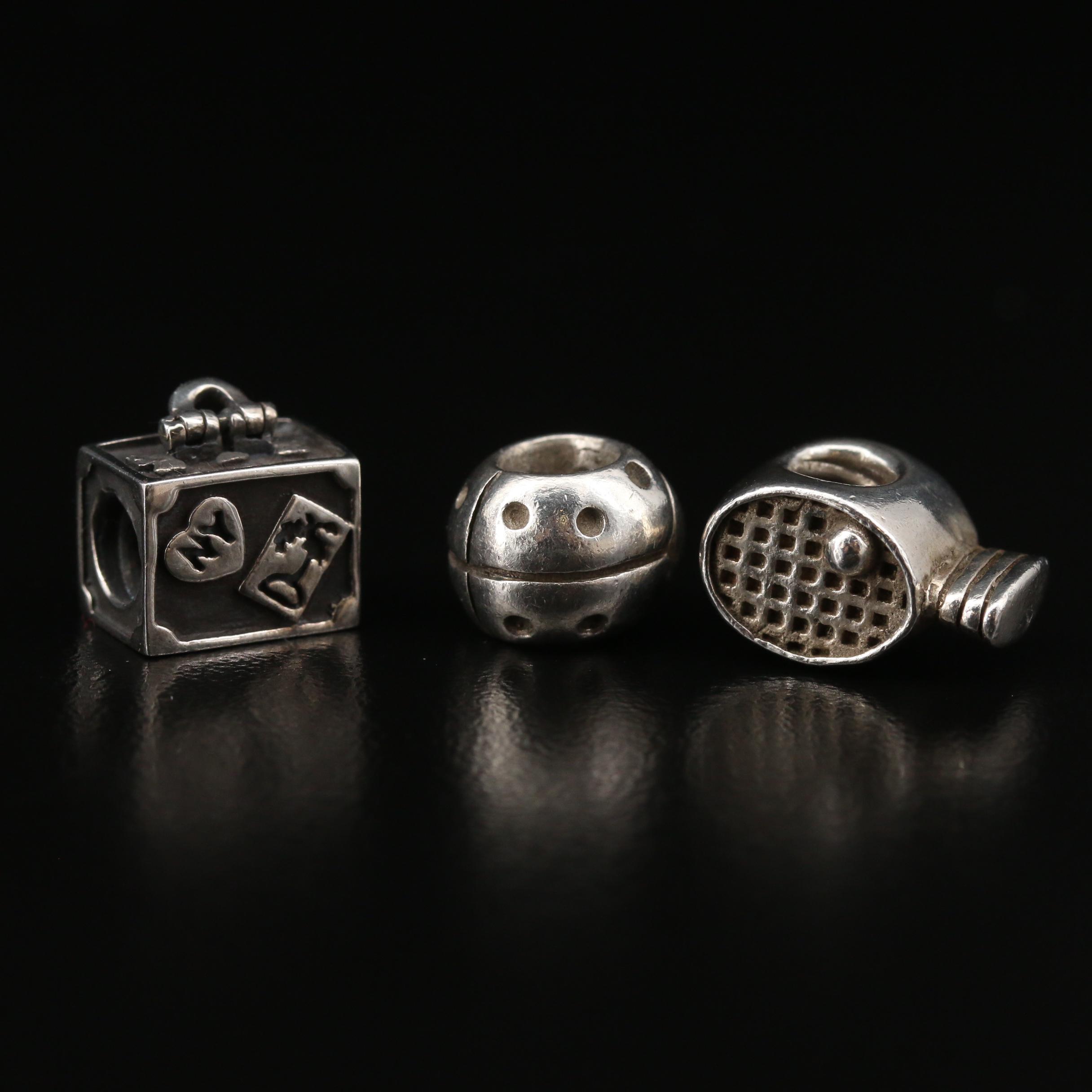 Sterling Enamel Charm Pendants Featuring Disney Mini Mouse