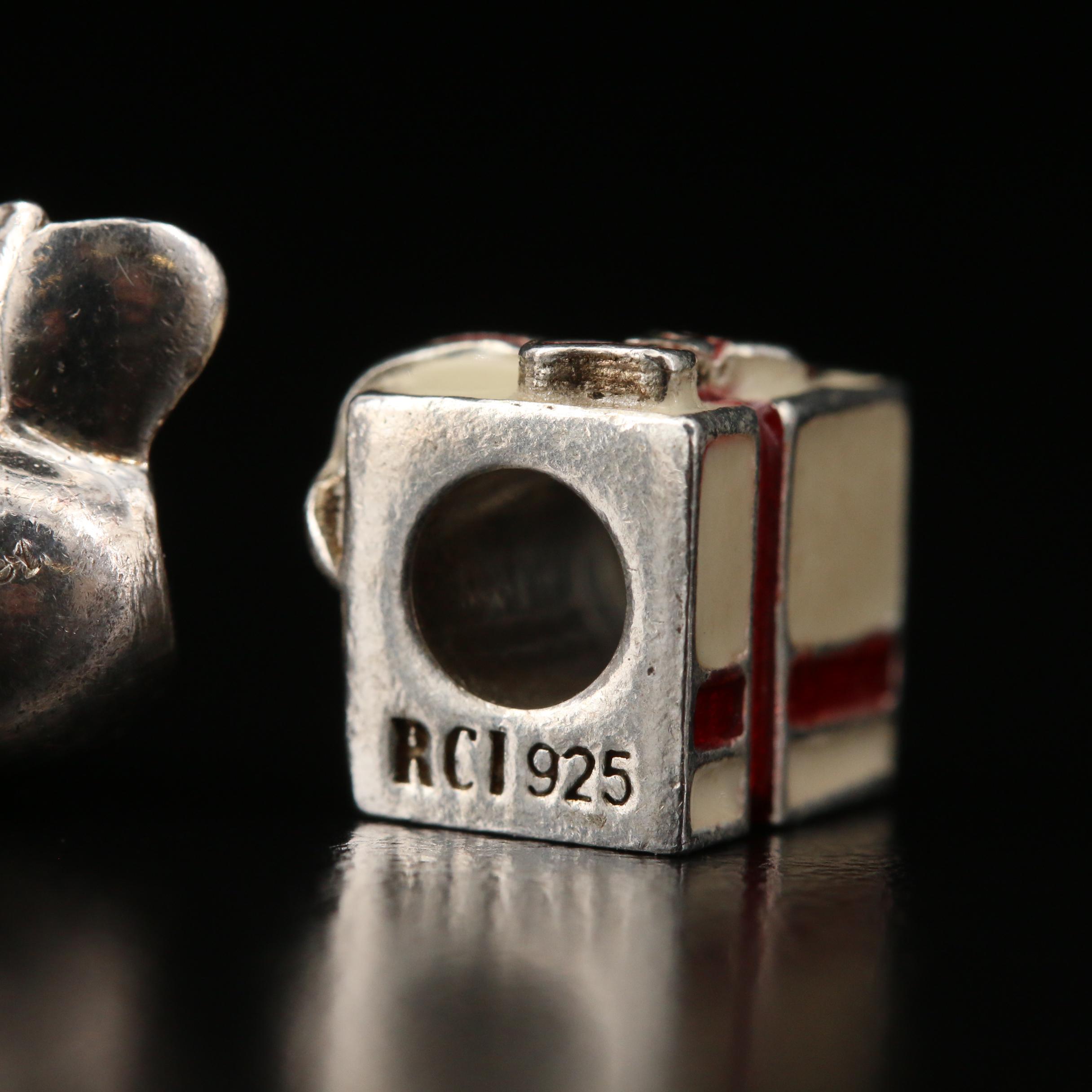 Sterling Enamel Charm Pendants Featuring Disney Mini Mouse