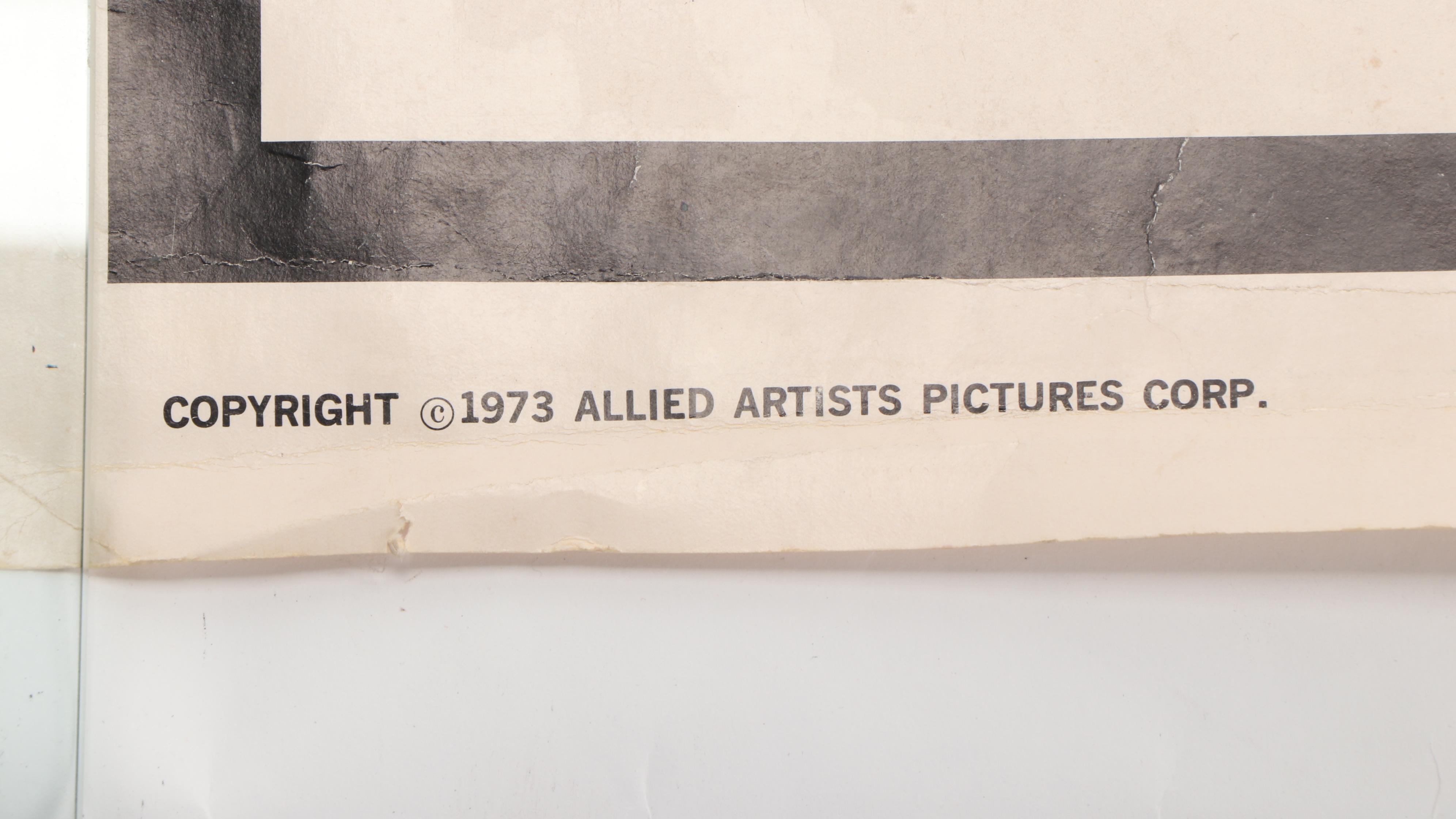 "Papillon" Movie Poster Featuring Steve McQueen and Dustin Hoffman, 1973