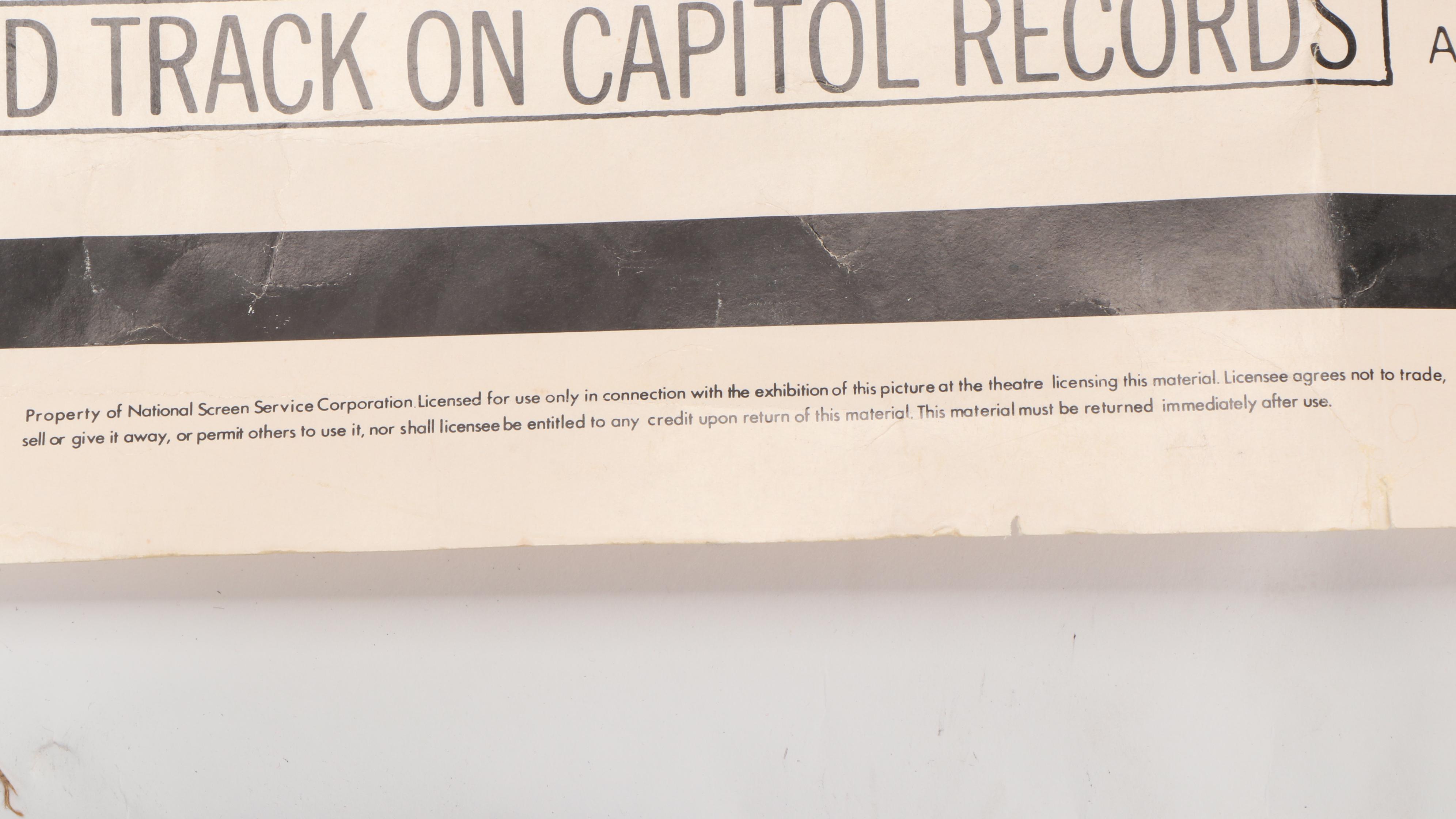 "Papillon" Movie Poster Featuring Steve McQueen and Dustin Hoffman, 1973