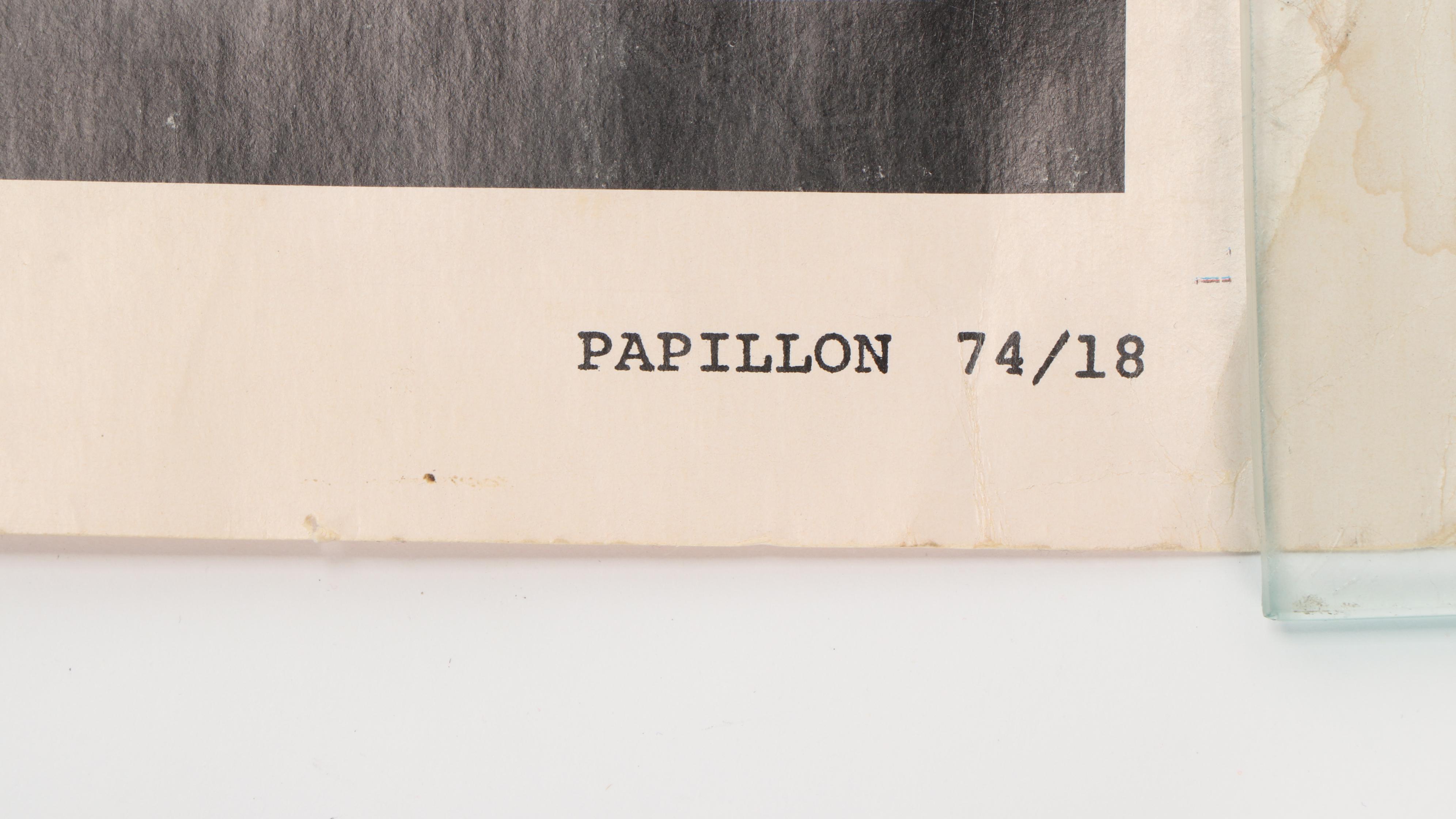 "Papillon" Movie Poster Featuring Steve McQueen and Dustin Hoffman, 1973