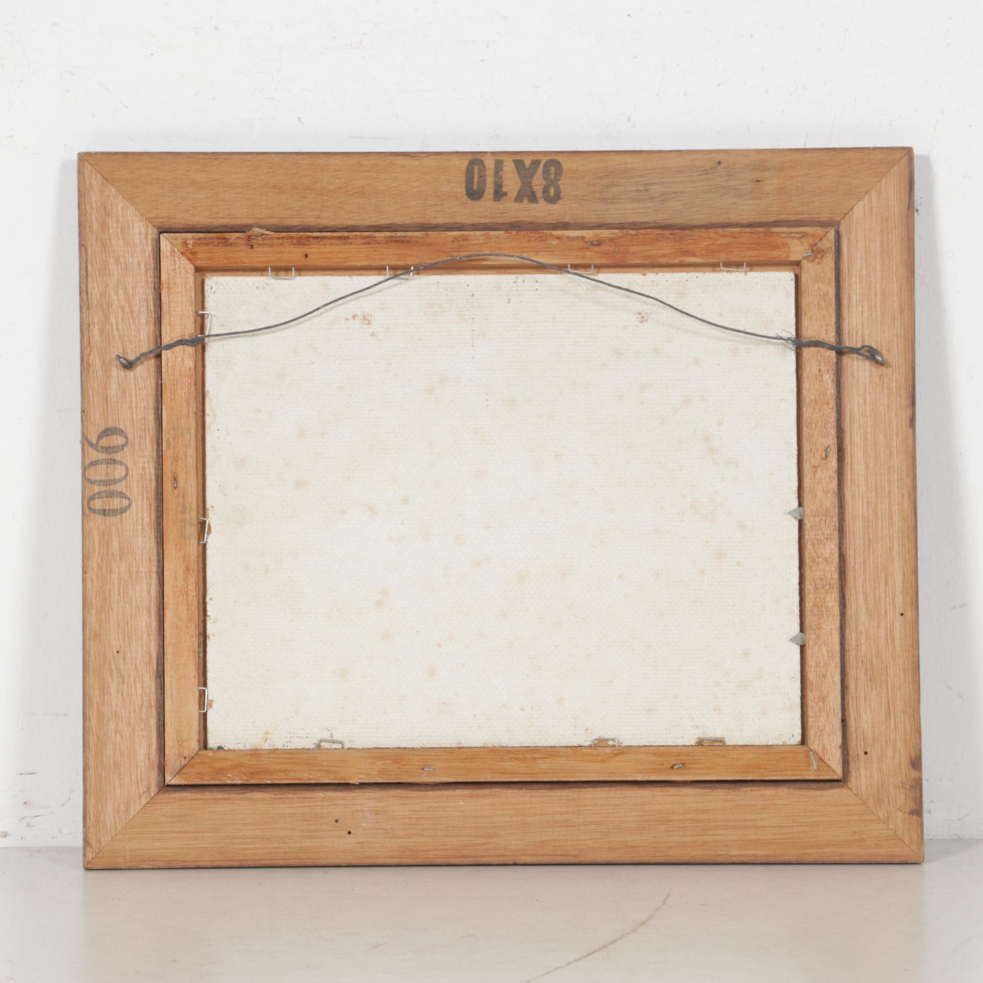 Richard Collopy Oil Painting of Rural Landscape with Hunter and Dog