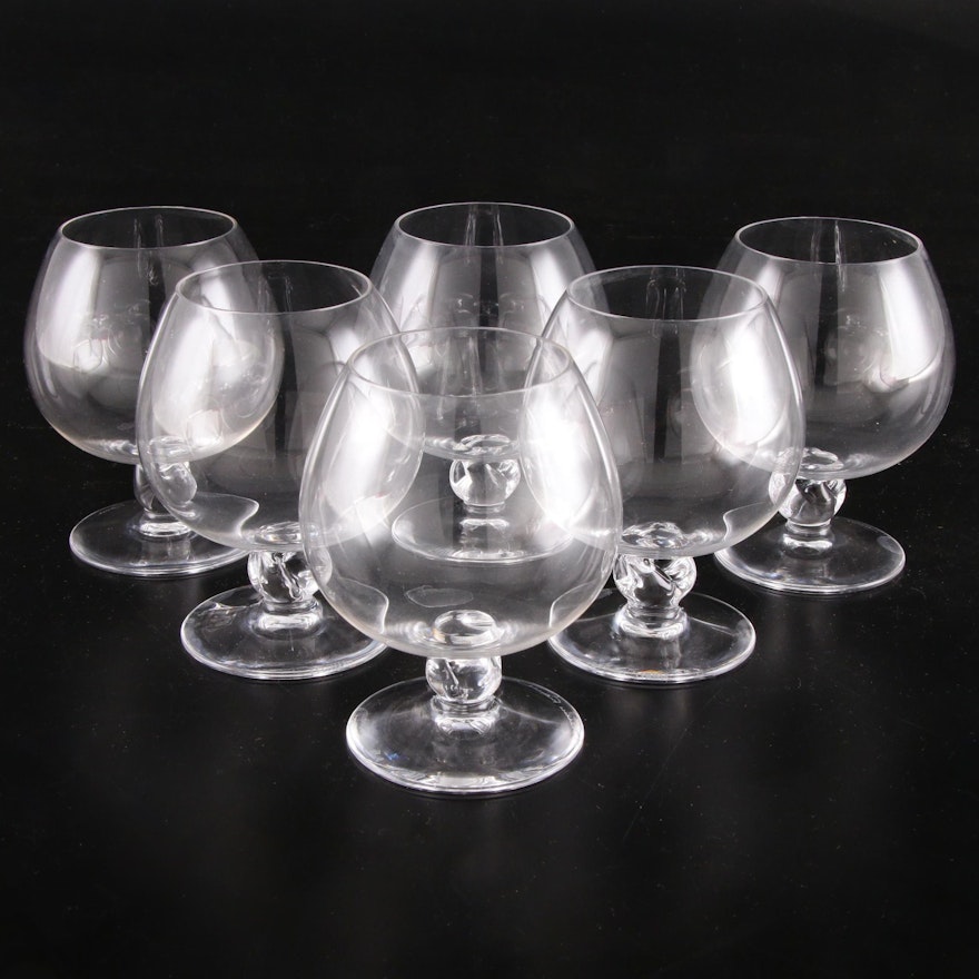 Daum "Bolero" Crystal Brandy Snifter Glasses, 1970s