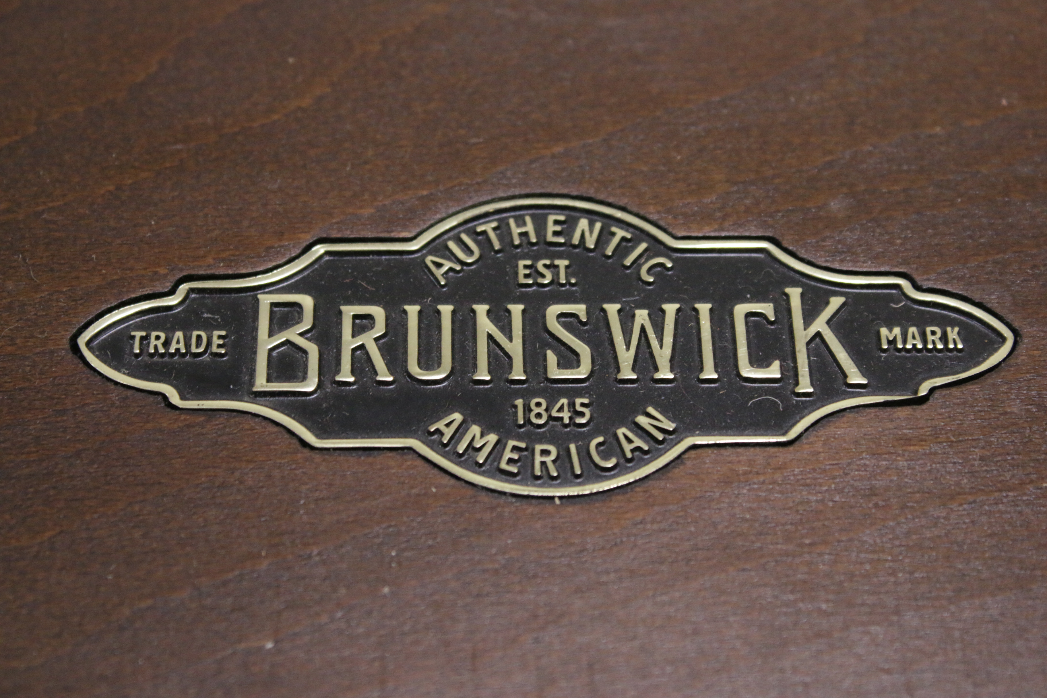 Brunswick Treviso 8 Foot Pool Table with Accessories, Late 20th Century