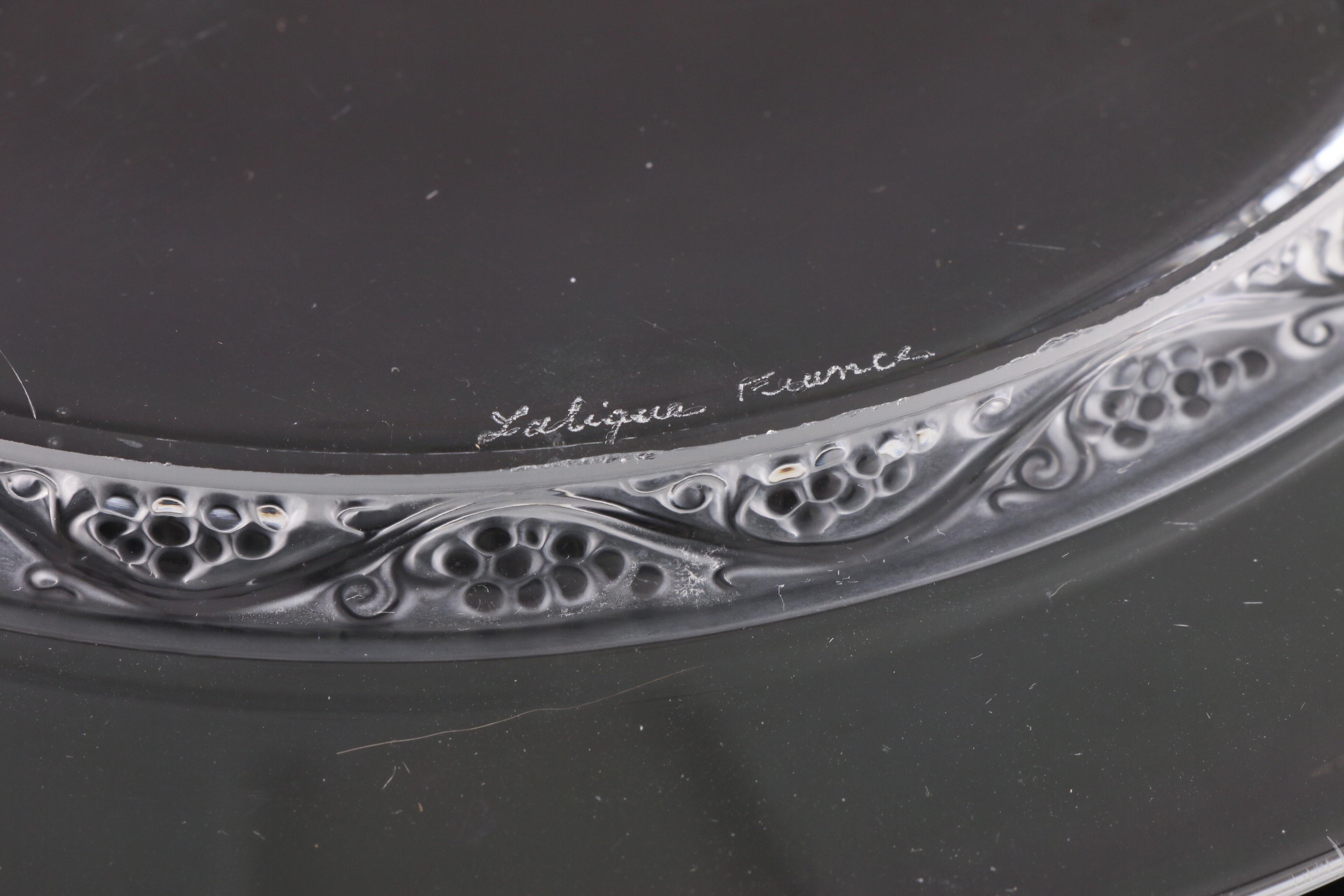 Lalique "Phalsbourg" Salad Plates, 1930s EBTH