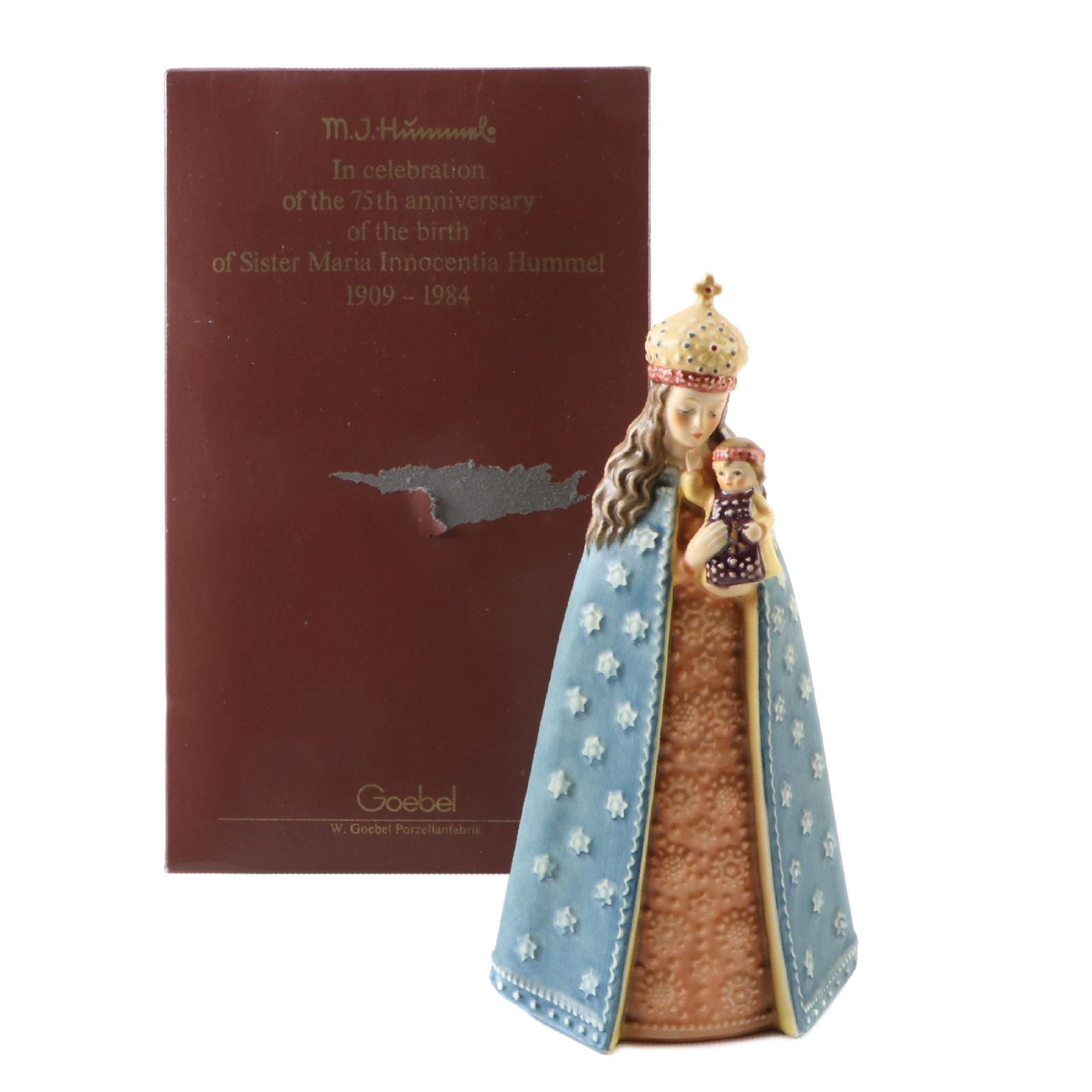 75th Anniversary Goebel Hummel "Sister Maria Innocentia Hummel" Figurine in Box