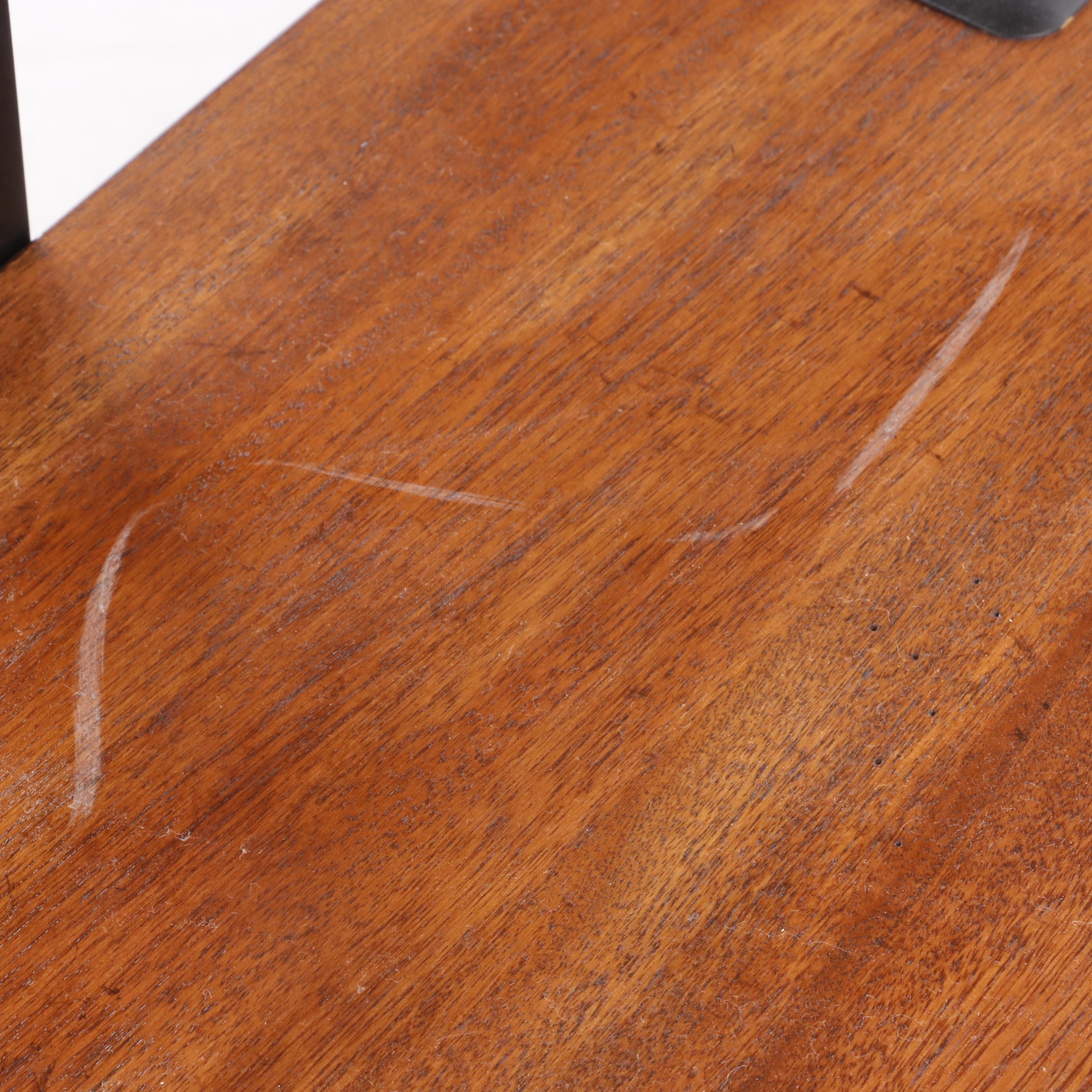 Ethan Allen Contemporary Walnut Media Console with Back Panel