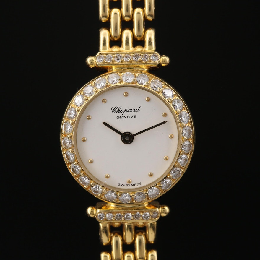 Chopard Classique Diamond and 18K Gold Quartz Wristwatch